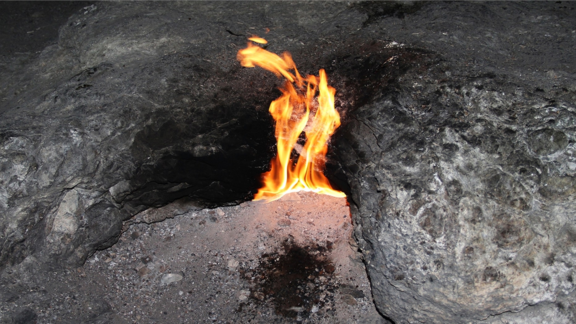 A hole opened up in Midway, Arkansas, in September, spewing 12-foot high frames.