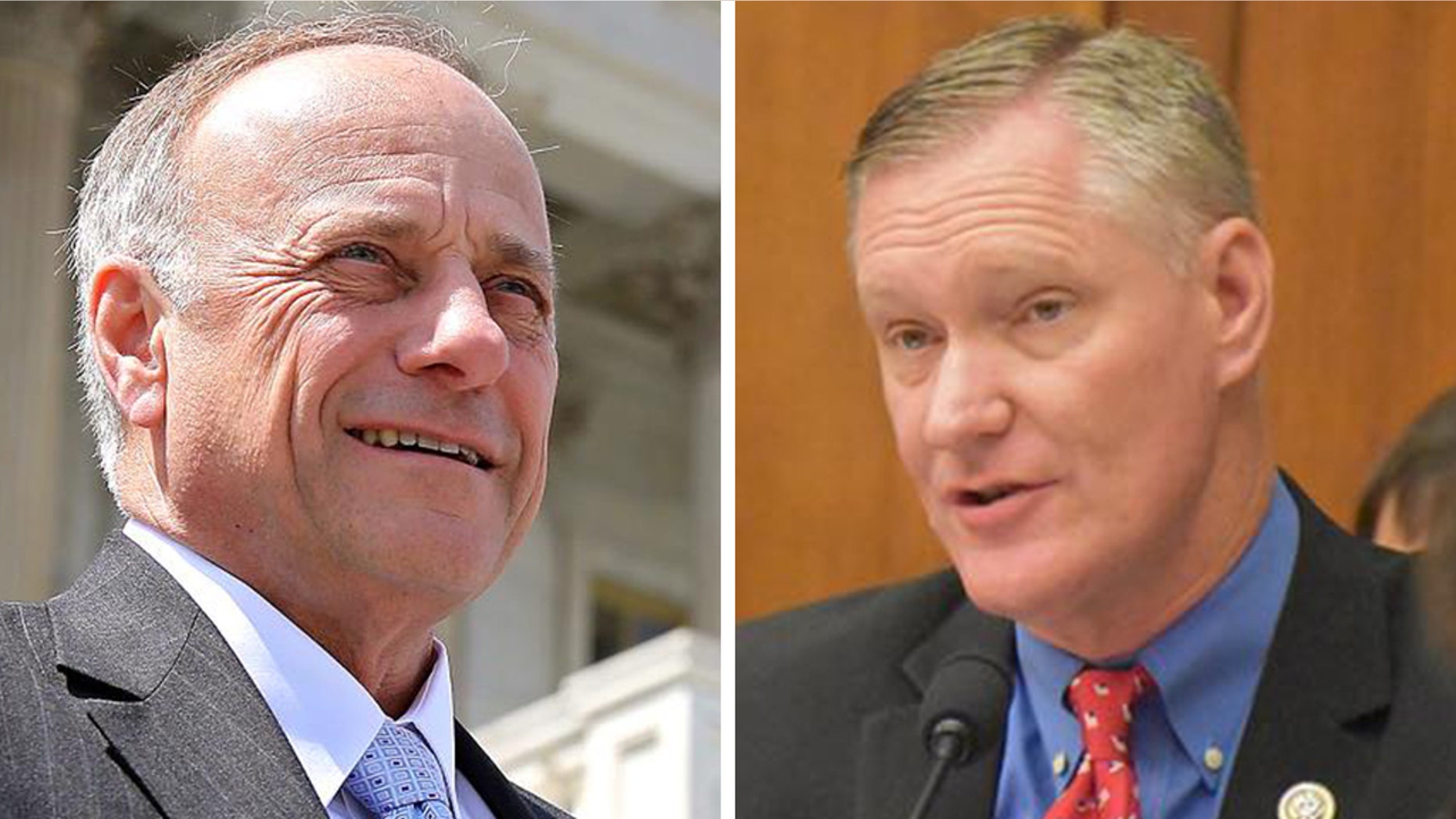 Rep. Steve King, Iowa's 4th congressional district, Republican and Rep. Steve Stivers, Ohio's 15th congressional district, Republican.