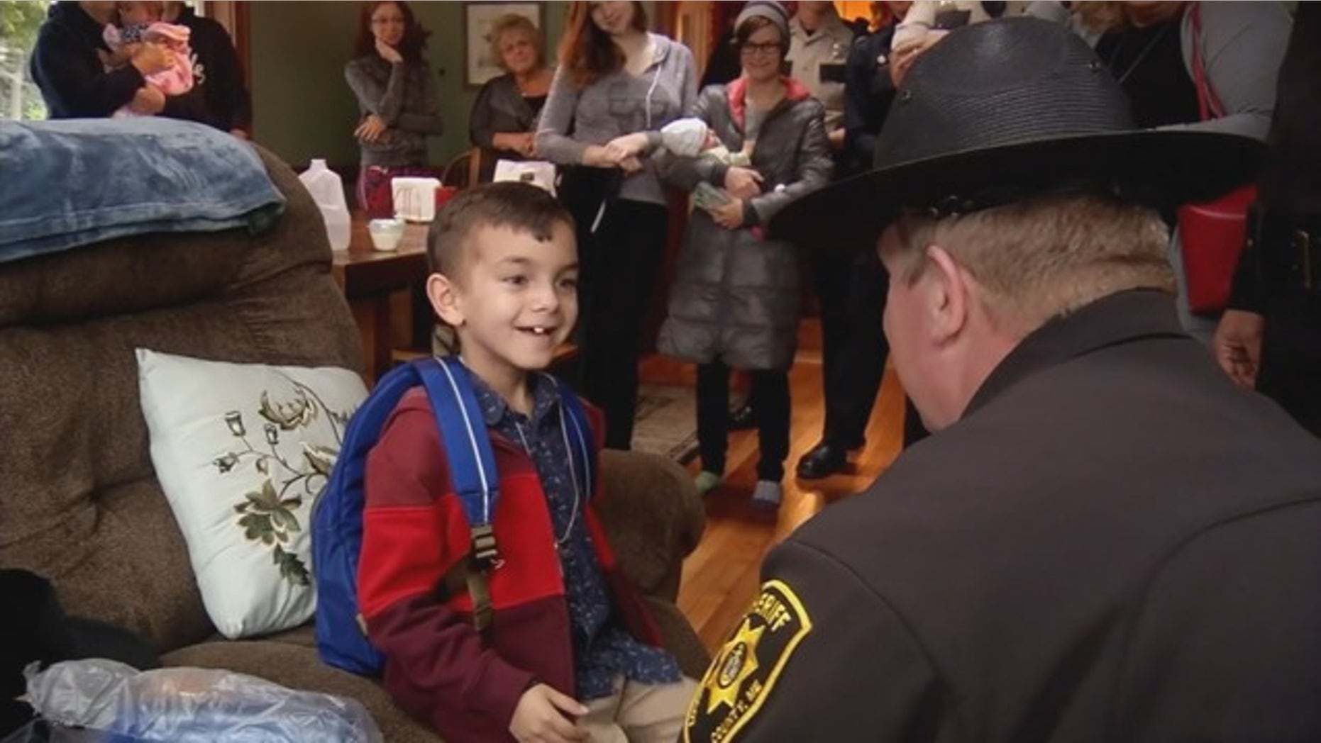 Liam, who was diagnosed with high-grade glioma last year, dreams of becoming a police officer one day.