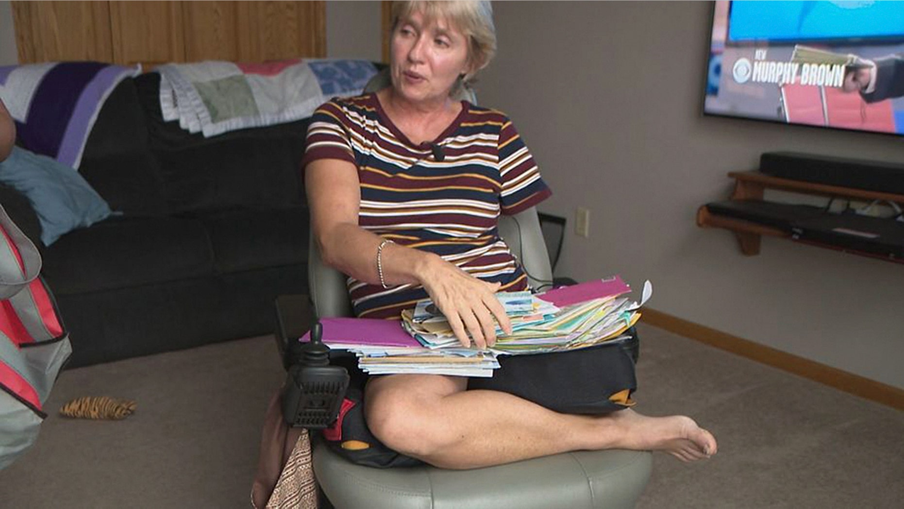 Laurie Hayn was involved in a horrific farming accident involving a combine in September.