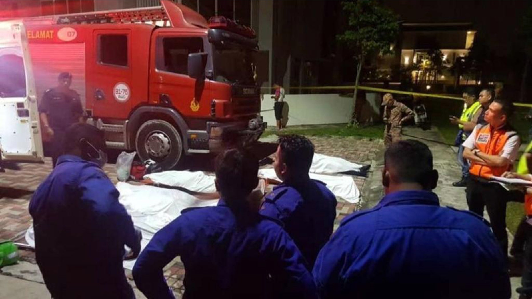 Six rescuers drowned in Malaysia Wednesday while trying to rescue a teen who fell into an abandoned mining pool.