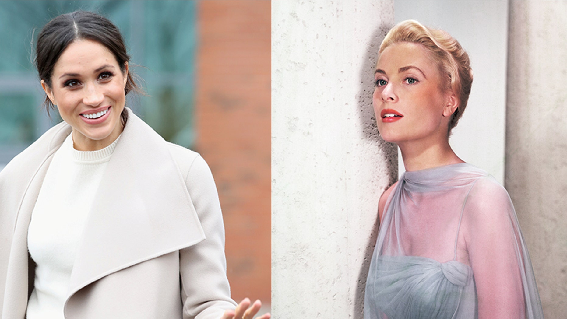 Grace Kelly's (right) nephew spoke to Fox News about what the American actress-turned-royal would have told Meghan Markle (left).