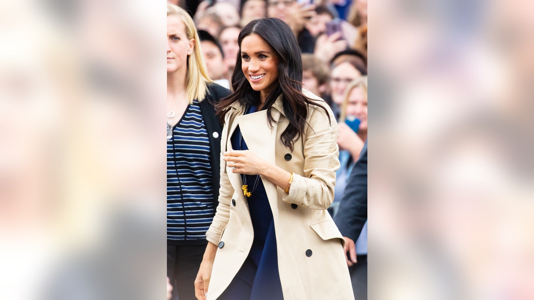 Markle's macaroni necklace was THE necklace of Oct. 18, 2018.