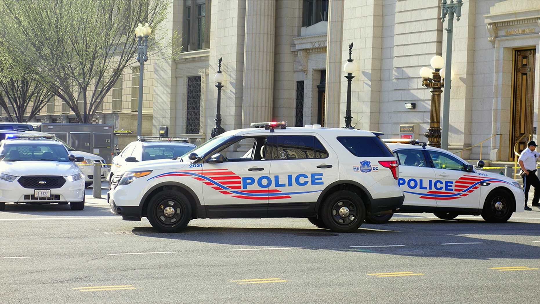 Metropolitan police in Washington, D.C. said a woman was reportedly doused with gasoline and set on fire while trying to break up a fight.