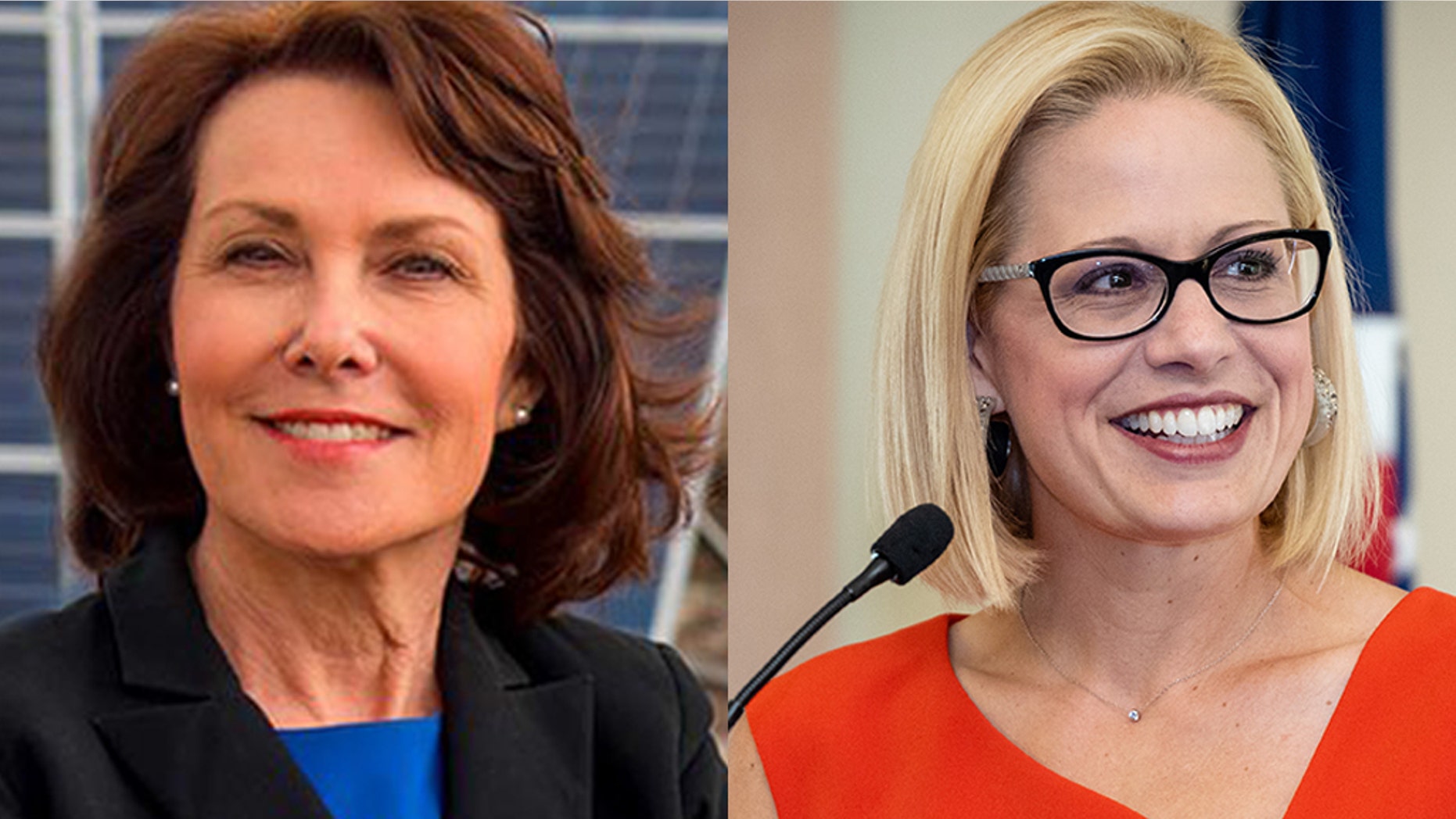 Democratic Senate candidates Jacky Rosen, left, and Kyrsten Sinema are among those enjoying a windfall of outside donations.