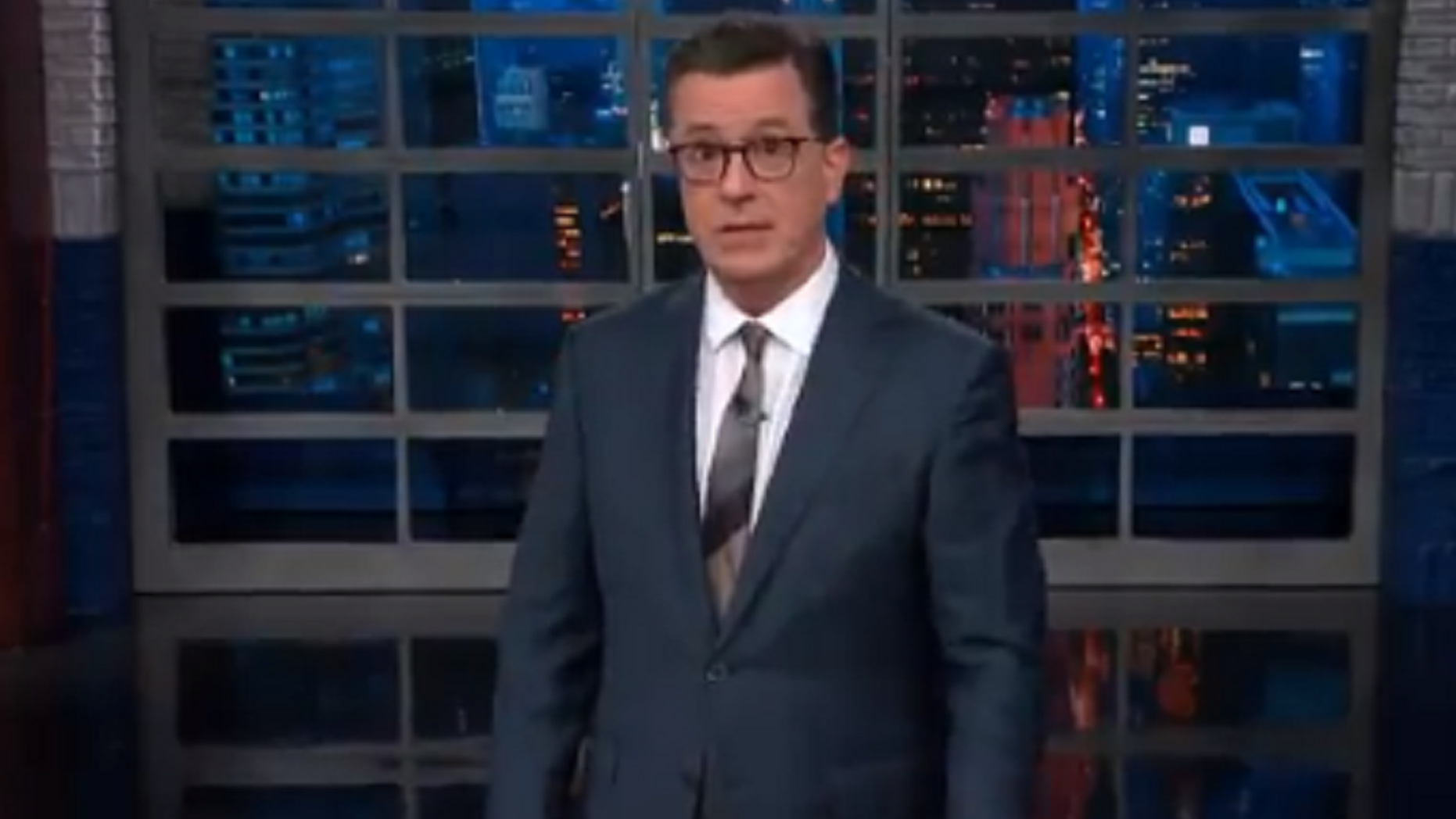 'Late Show' host Stephen Colbert poked fun at a the midterm elections during his show Monday.