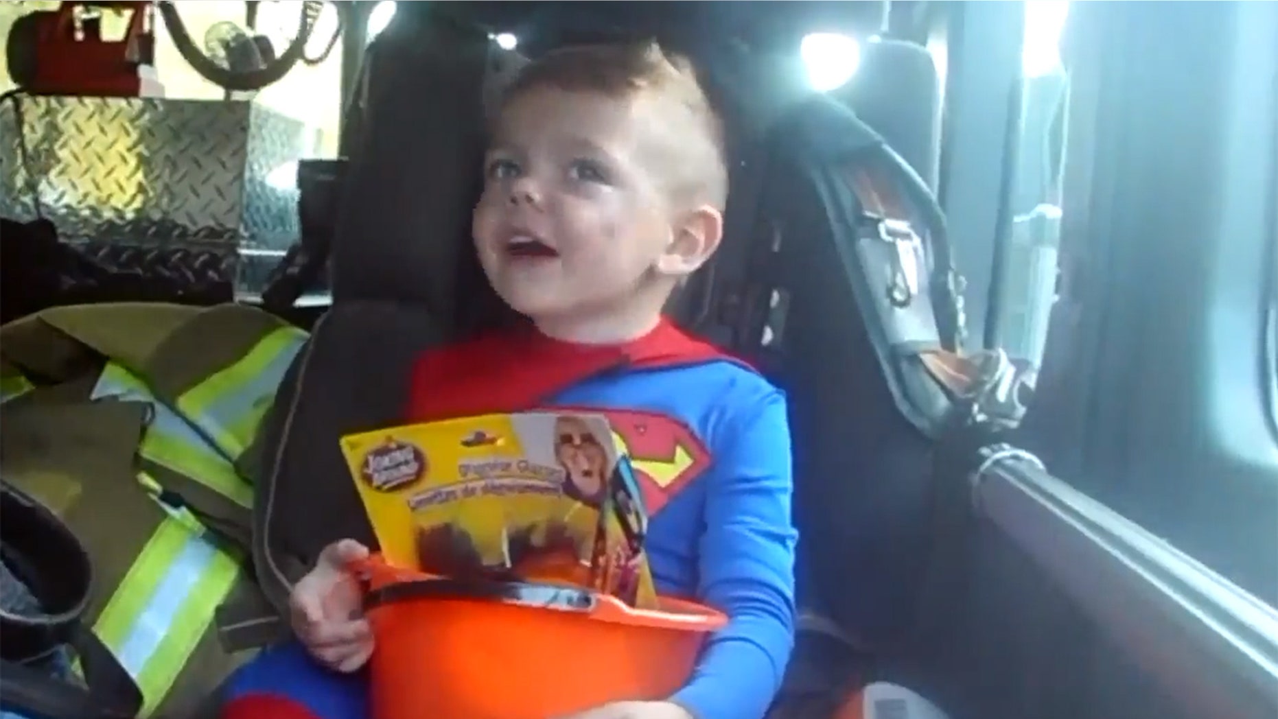 Sonny's favorite holiday came a week early and included a ride in a fire truck after residents in one Illinois neighborhood found out that he'd be sidelined during next week's festivities due to an upcoming surgery.