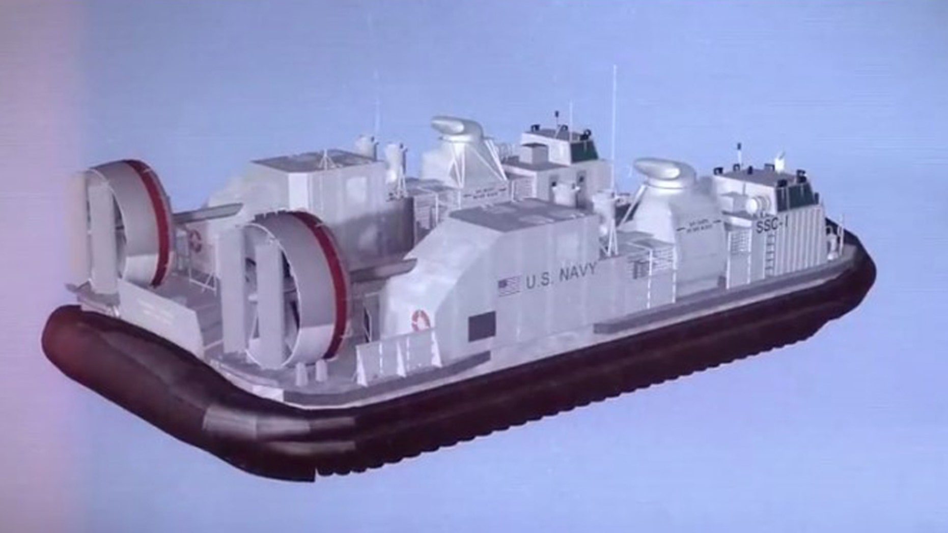 Artist's impression of the U.S. Navy’s first newly built Ship-to-Shore Connector maritime warfare craft