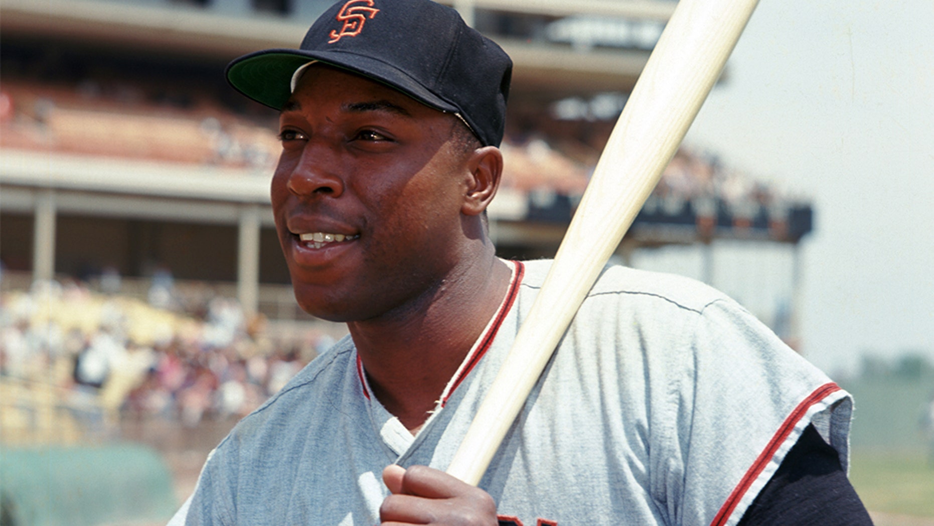 San Francisco Giants Willie Mc Covey portrait from his 1964 season with the San Francisco Giants. Willie Mc Covey played for 22 years with 3 different teams was a 6-time All-Star 1969 National League MVP and was inducted to the Baseball Hall of Fame