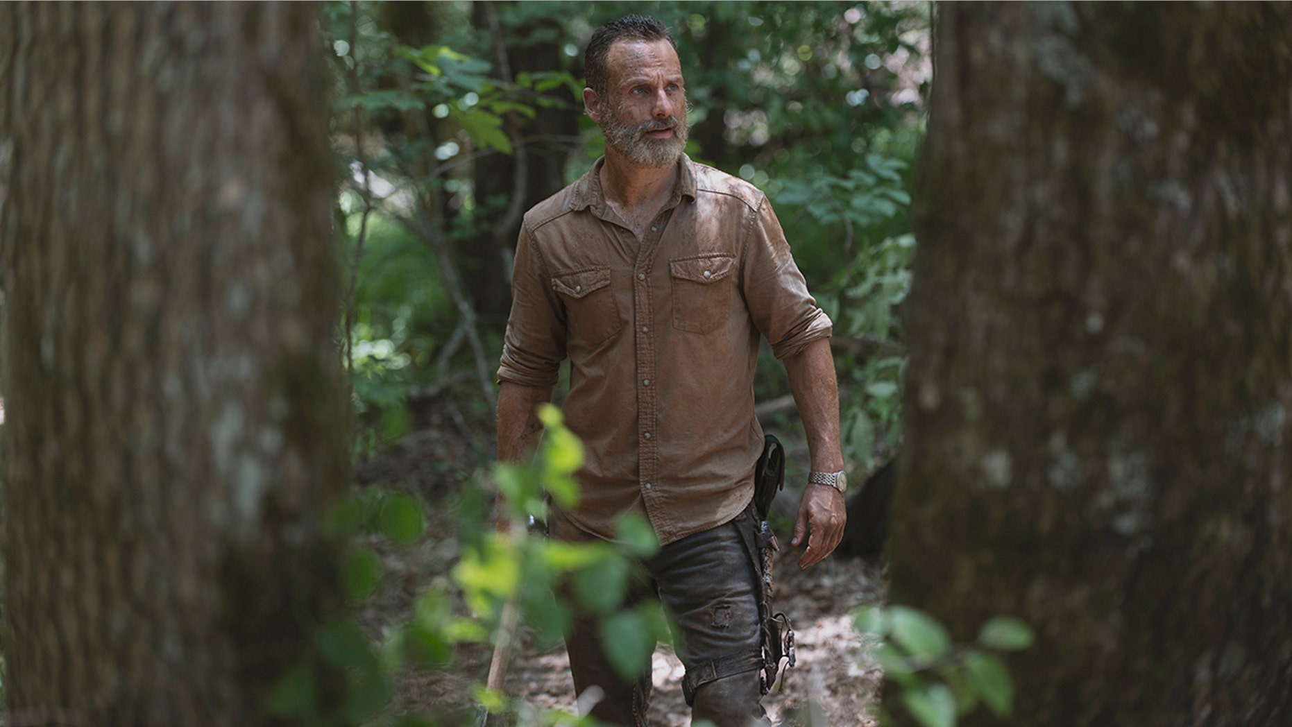 Andrew Lincoln as Rick Grimes in 'The Walking Dead' Season 9, Episode 4.