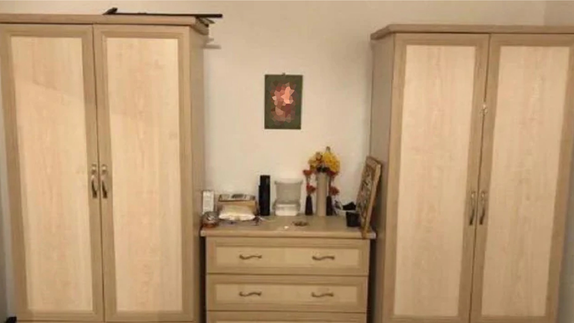 A woman trying to sell her wardrobes online accidentally shared a photo of her naked breasts.