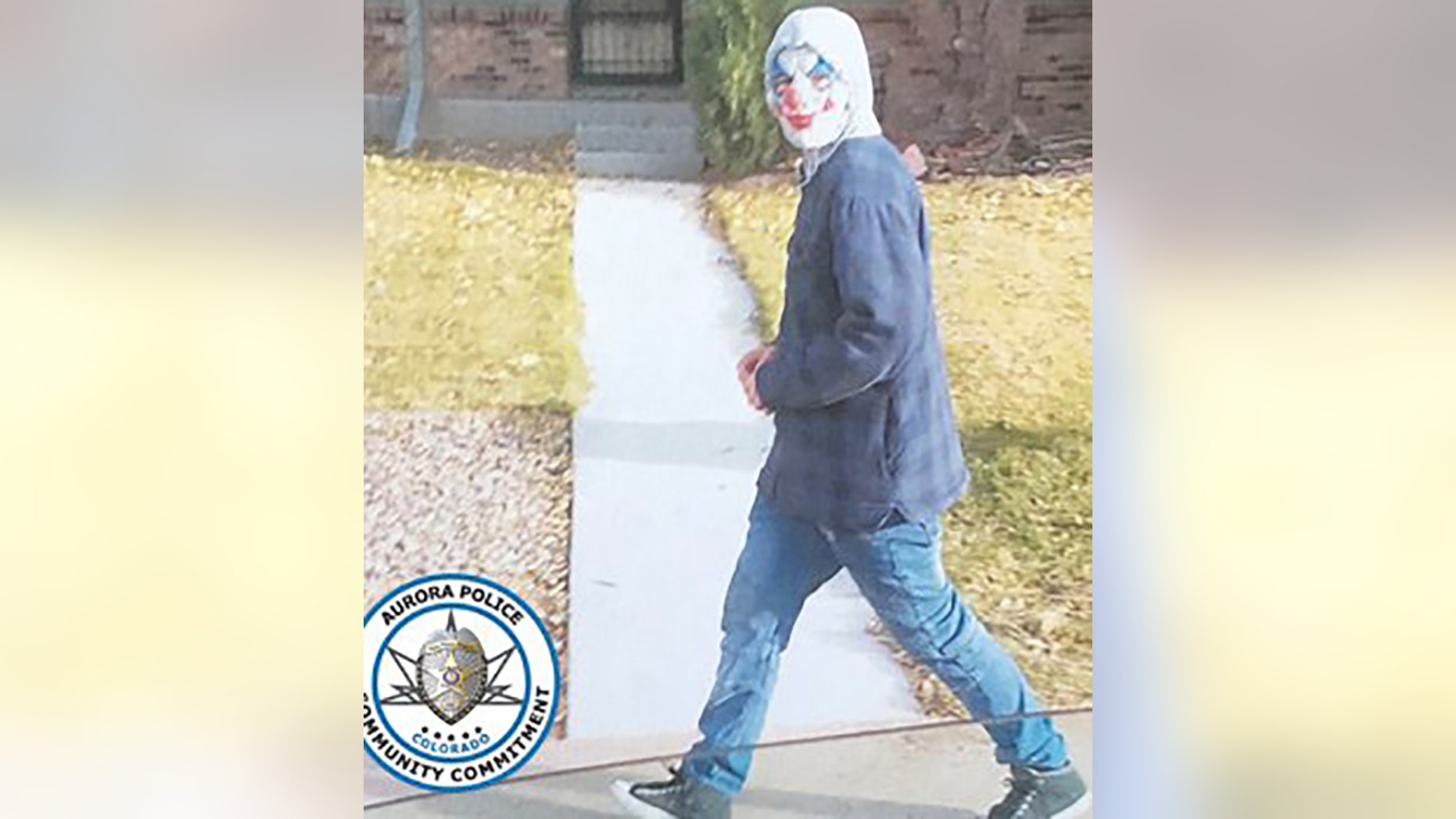 A unidentified juvenile in a clown mask was scaring students from a Colorado middle school as they walked home from school this week. He later was caught by the school's principal but wasn't charged, authorities say.