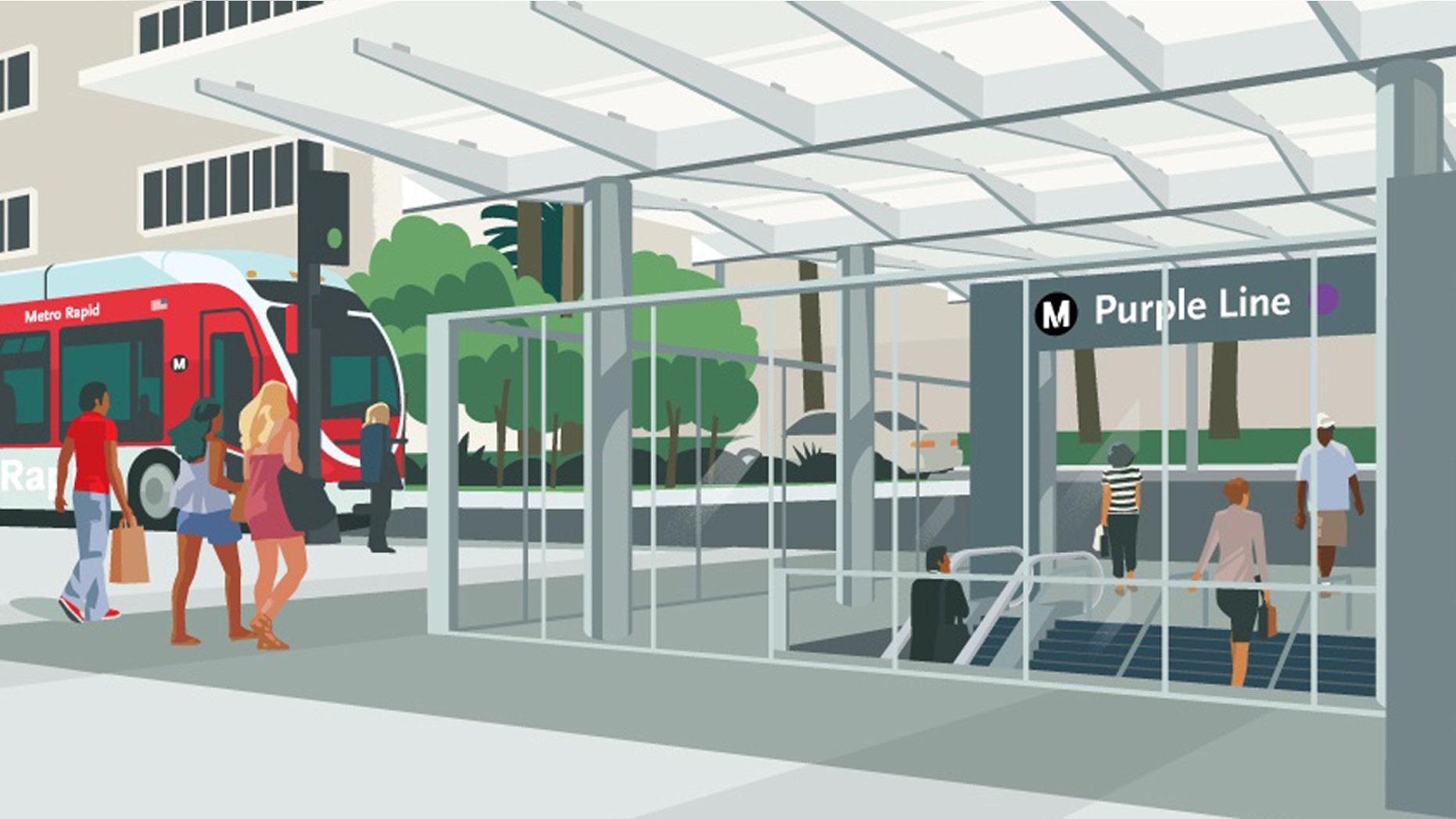 Hundreds of students protested Friday against the L.A. Metro's Purple Line, which would tunnel beneath Beverly Hills High School, reports said.