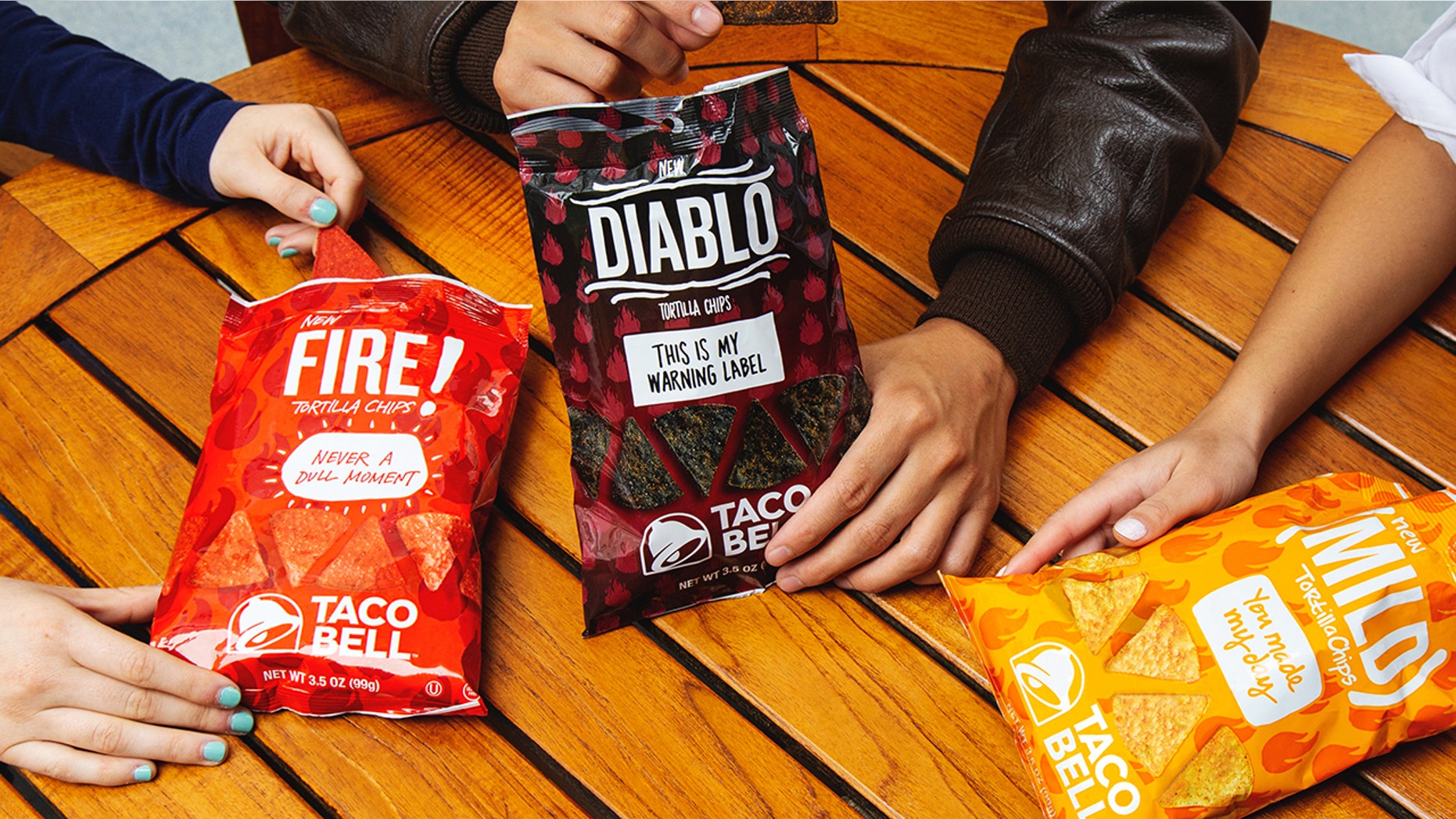 Taco Bell's latest tortilla chip flavor, Diablo, is joining its less fiery cousins, Mild and Fire, at 7-Eleven locations.