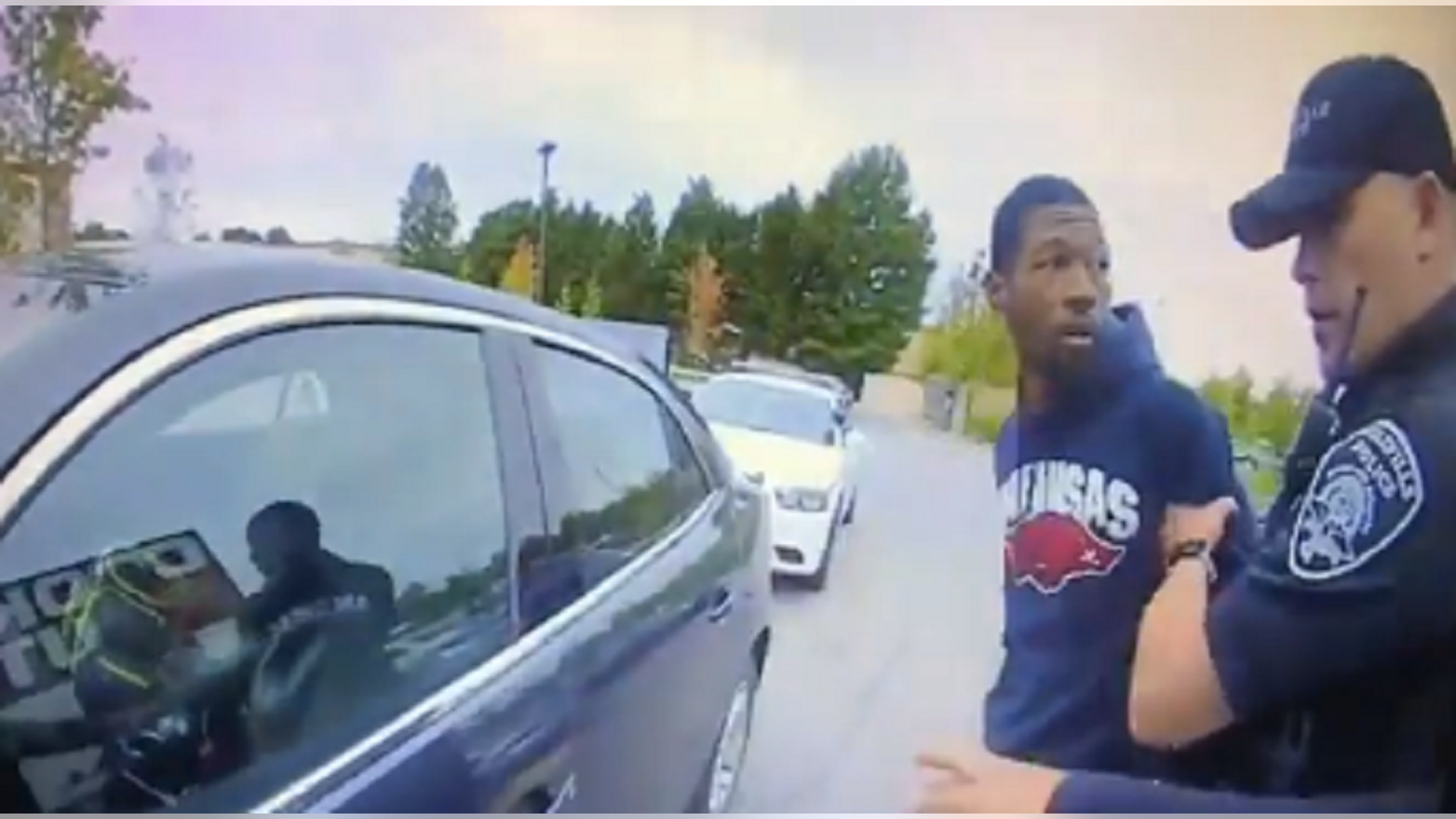 Police said Detavis Madison was driving with his infant daughter in his lap.
