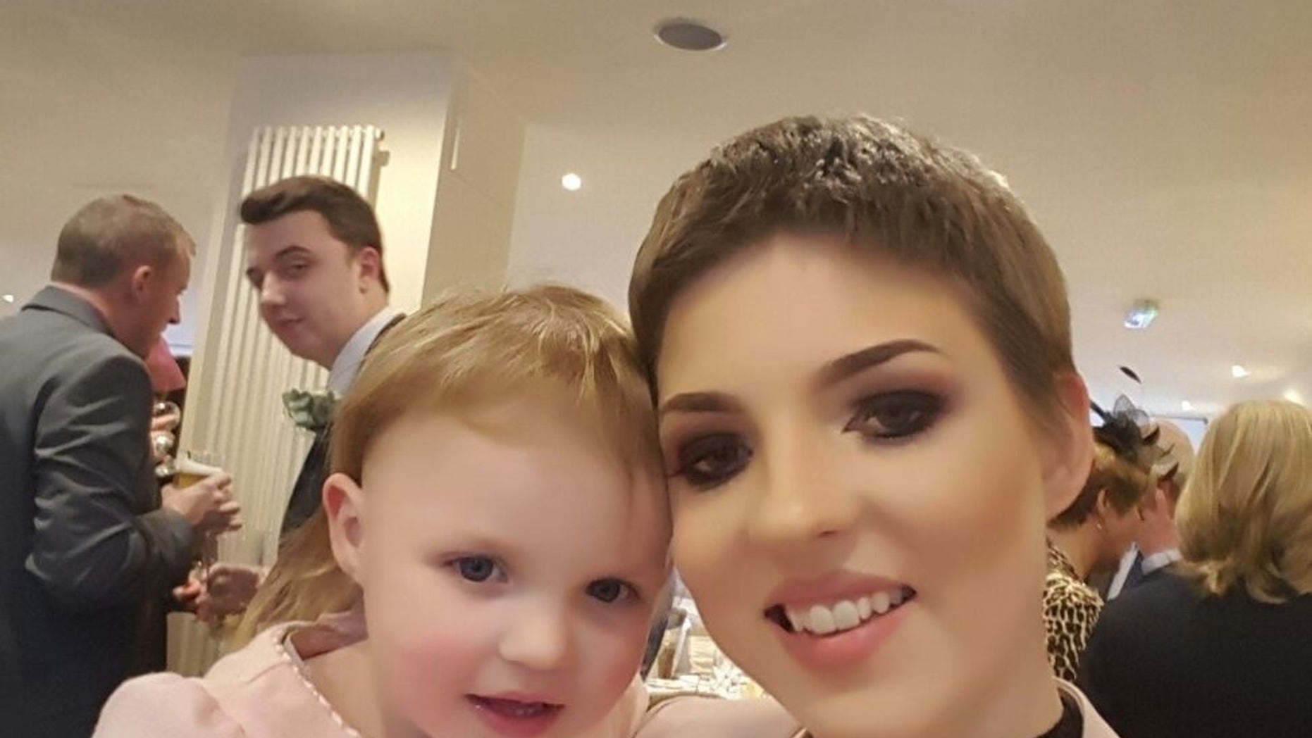 Gemma, pictured with her daughter, discovered she had ovarian cancer while 16 weeks pregnant.