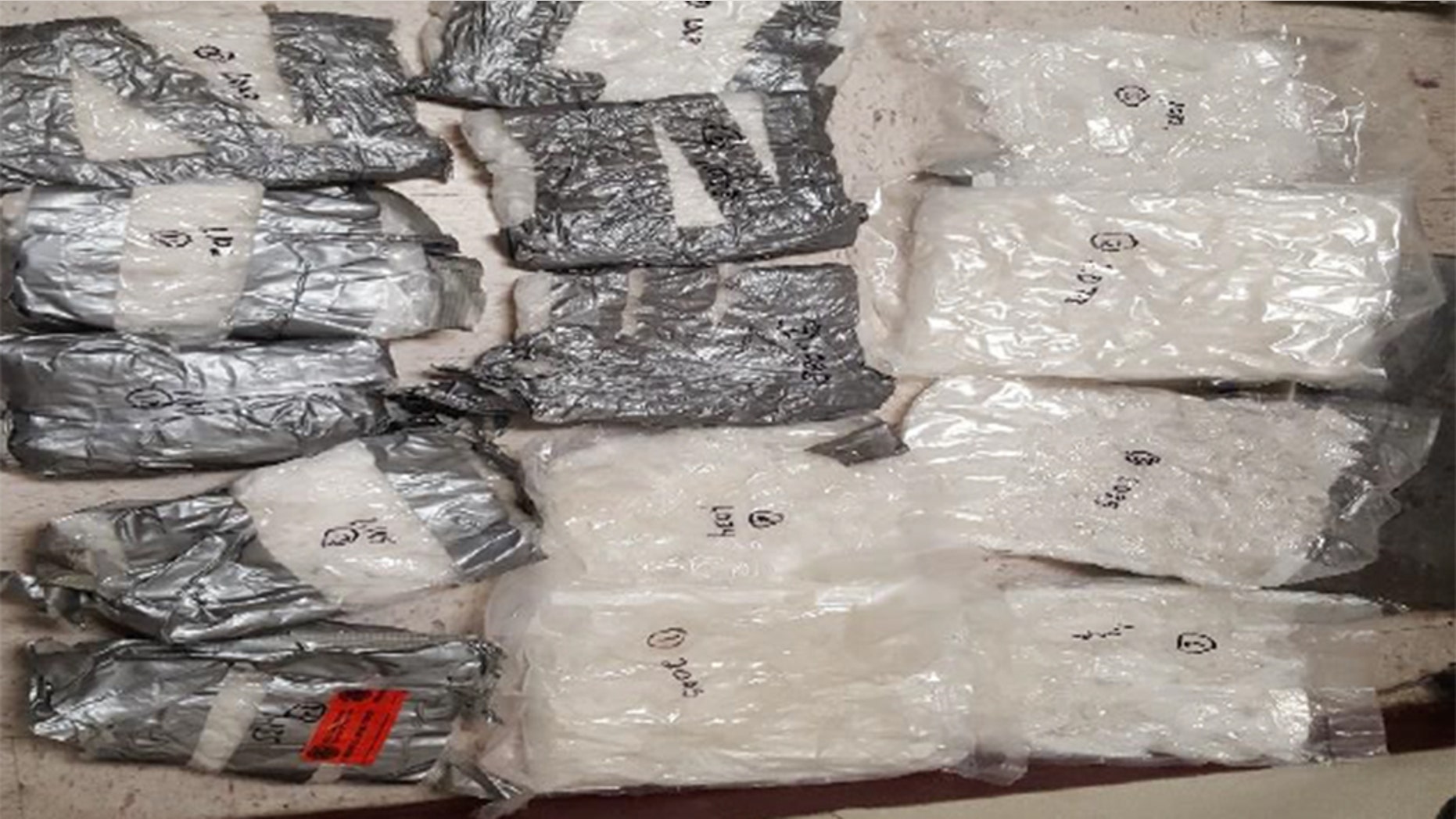A Border Patrol canine detection team and agents discovered 14 vacuum-sealed packages concealed inside a vehicle’s trunk with over 17 pounds of meth.