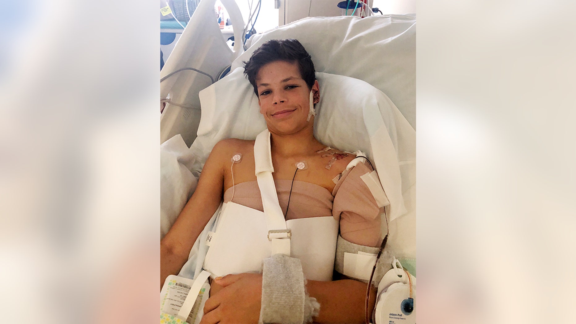 A 13-year-old boy who was bitten by a shark has been given a lifetime fishing license.