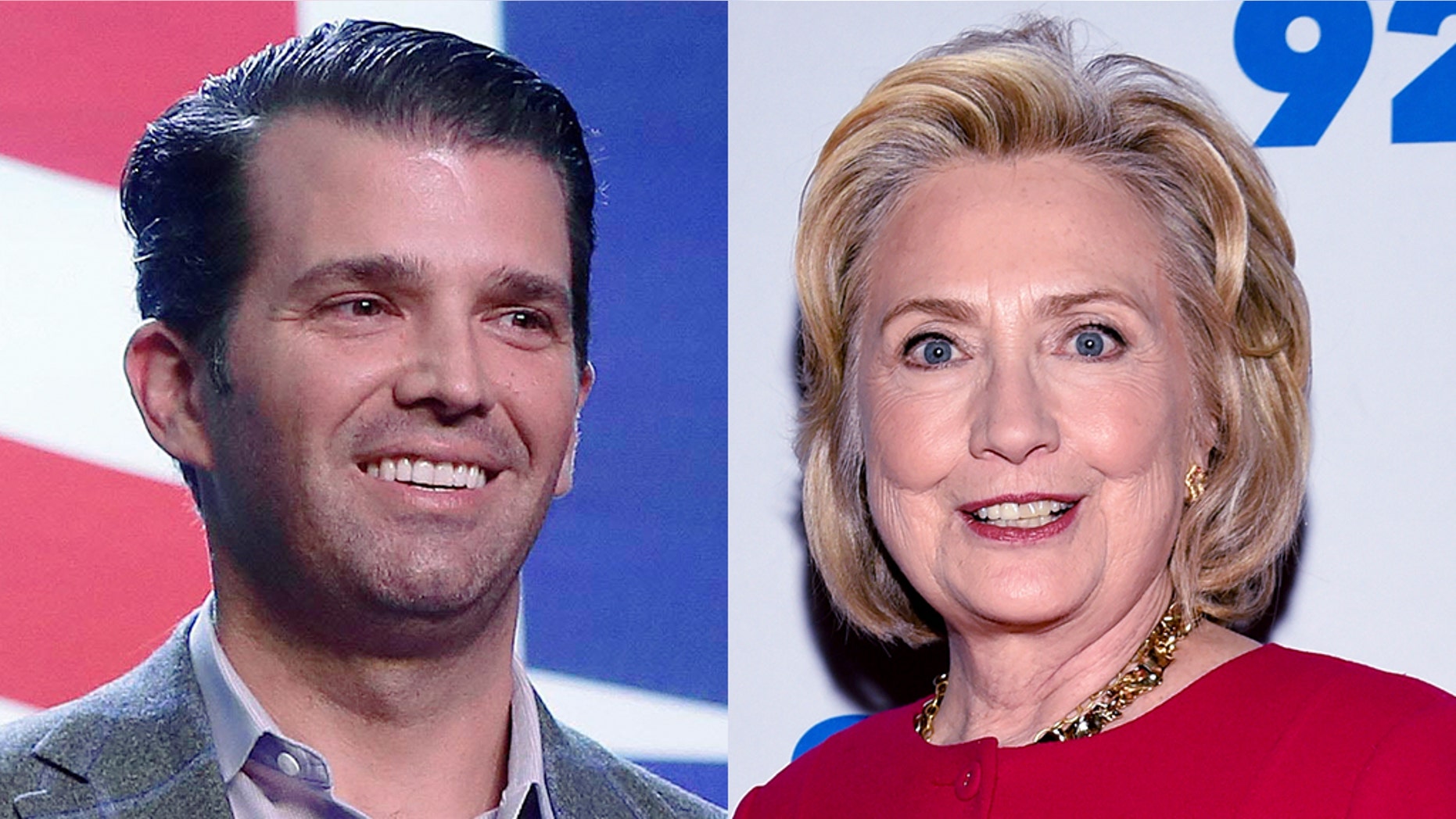Donald Trump Jr. and former Secretary of State Hillary Clinton