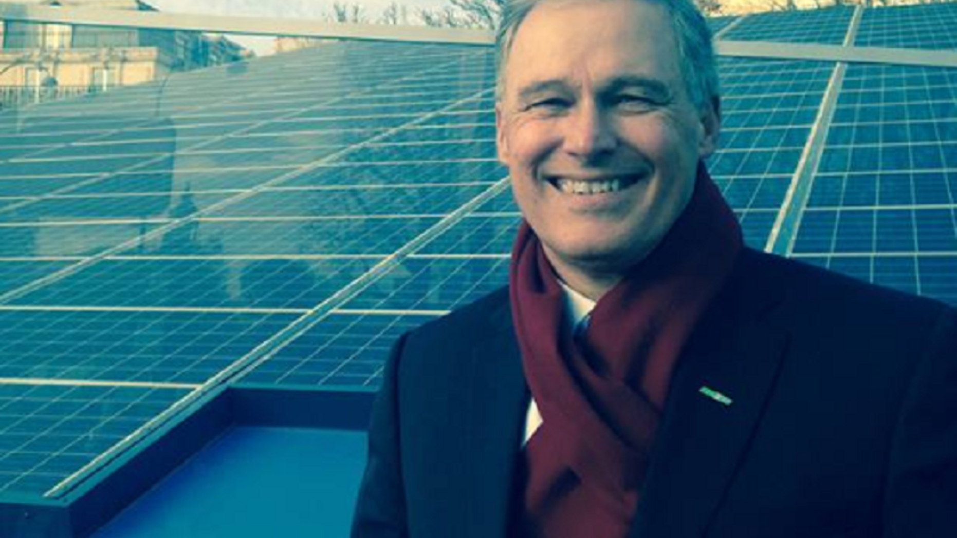 Washington state Gov. Jay Inslee at the 2015 United Nations Climate Change Conference in Paris.