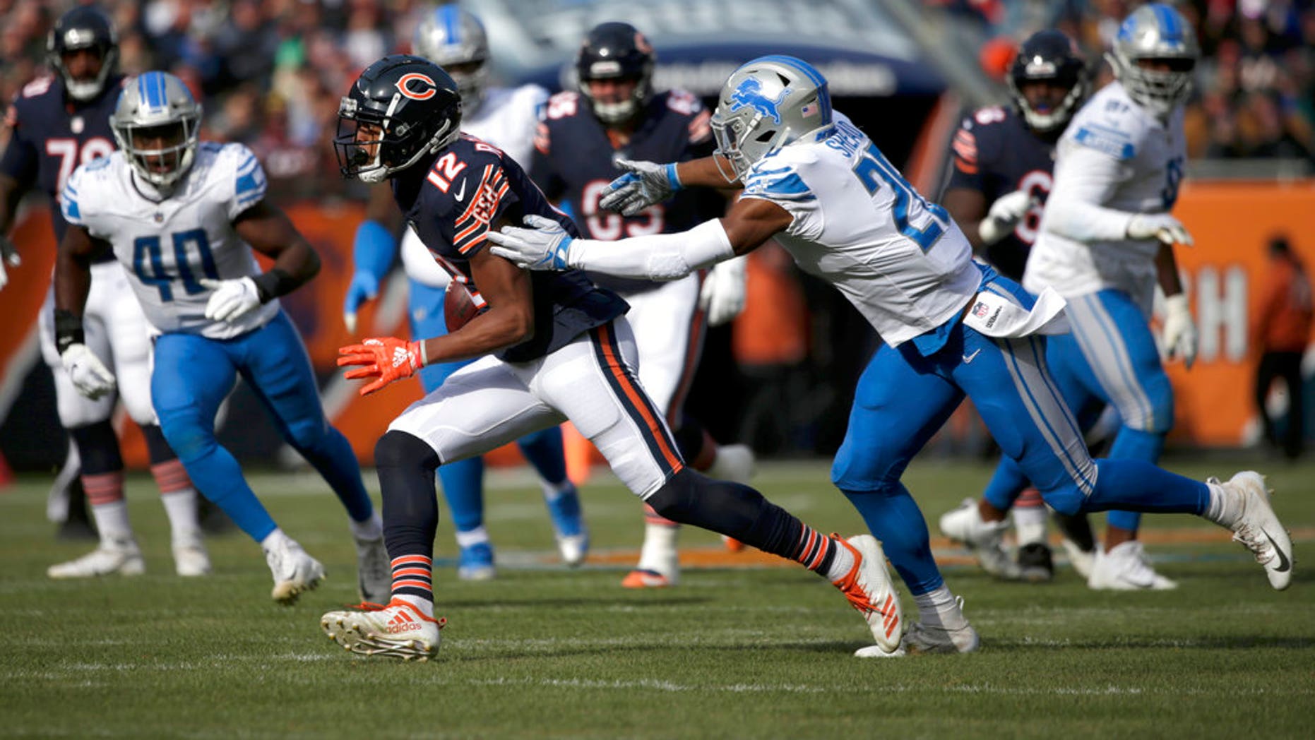 Bears kicker Cody Parkey hits upright four times in game against Lions