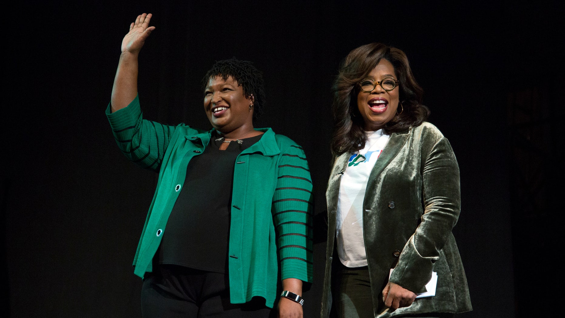 Oprah Winfrey takes part in a town hall meeting with Democratic gubernatorial candidate Stacey Abrams ahead of the mid-term election in Marietta, Georgia, U.S. November 1, 2018. REUTERS/Chris Aluka Berry
