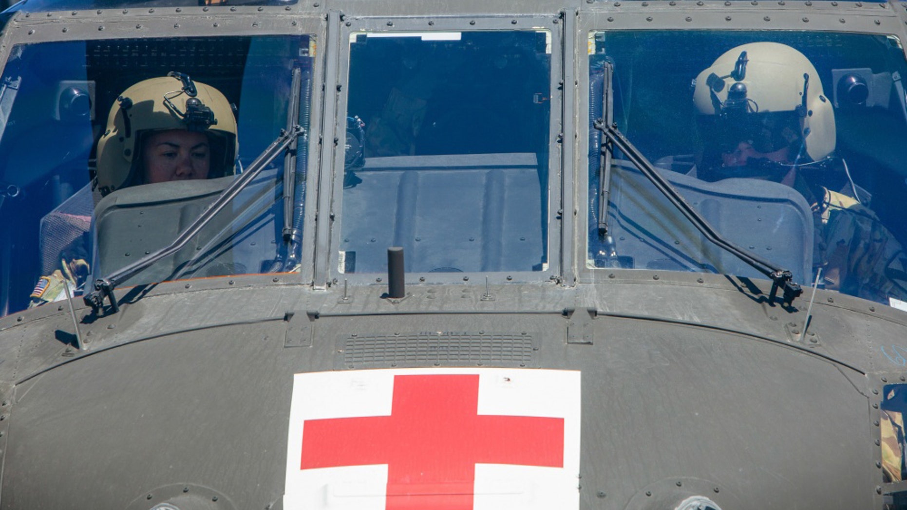 File photo - U.S. Army HH-60M MEDEVAC Black Hawk helicopter pilots perform medical evacuation (MEDEVAC) drills during a joint training exercise with the U.S. Marines of Black Sea Rotational Force (BSRF) 18.1 aboard Mihail Kogalniceanu Air Base, Romania, May 01, 2018.