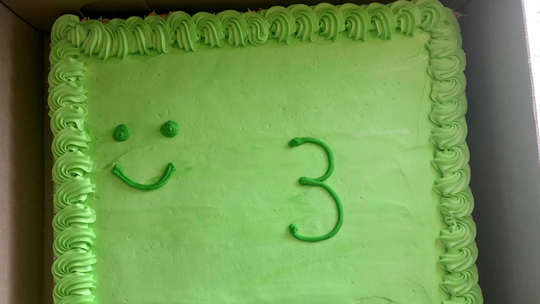 A disgusted dad has slammed an Australian supermarket after they allegedly ruined his son's frog-themed birthday cake with their 'pathetic' decorating skills.
