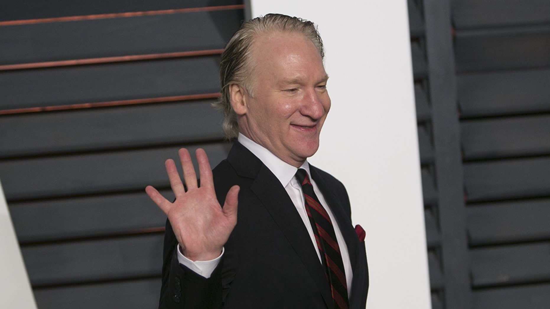 Bill Maher arrives at the 2015 Vanity Fair Oscars in Beverly Hills, California. (ADRIAN SANCHEZ-GONZALEZ / AFP / Getty Images)