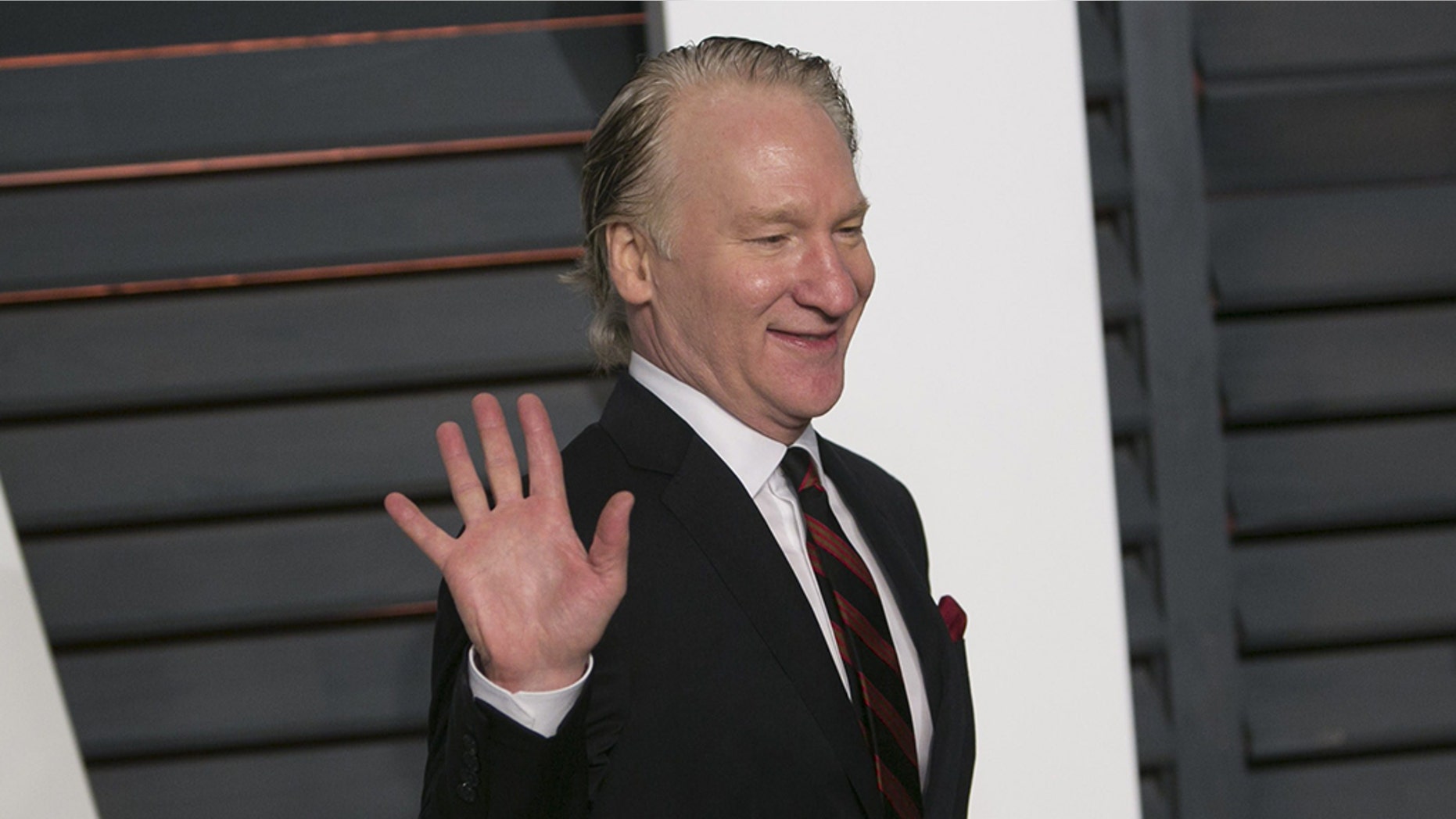 Bill Maher arrives at the 2015 Vanity Fair Oscar Party in Beverly Hills, California. (ADRIAN SANCHEZ-GONZALEZ/AFP/Getty Images)