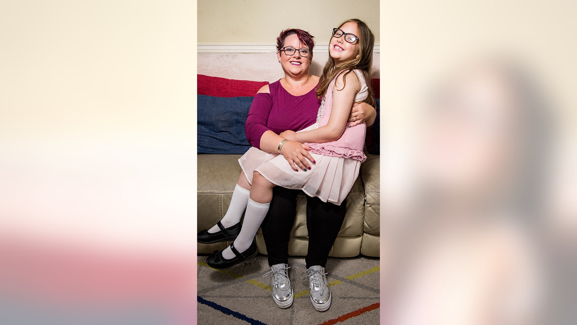 Sharon Spink, 50, pictured with her 9-year-old daughter Charlotte, who she continued to breastfeed until recently.