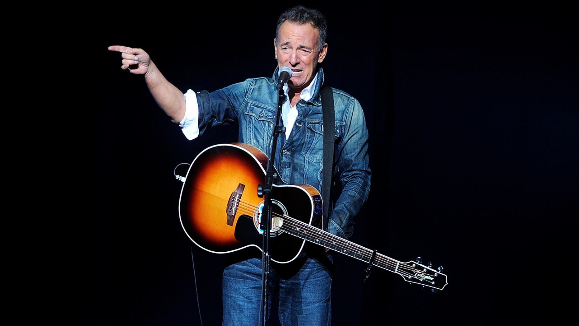 Bruce Springsteen performs at the 12th annual Stand Up For Heroes benefit concert at the Hulu Theater at Madison Square Garden on Monday, Nov. 5, 2018, in New York.