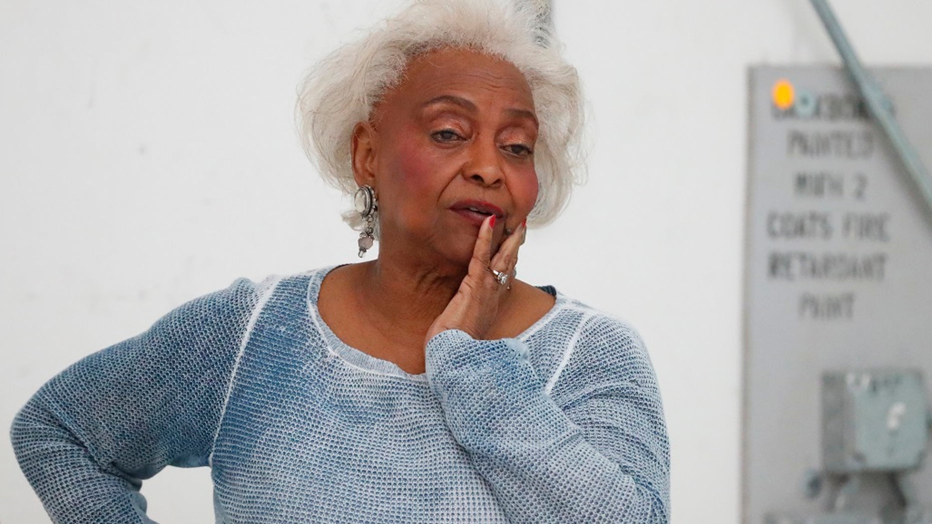 Broward County Supervisor of Elections Brenda Snipes watches workers do a hand recount at the Broward County Supervisor of Elections office.