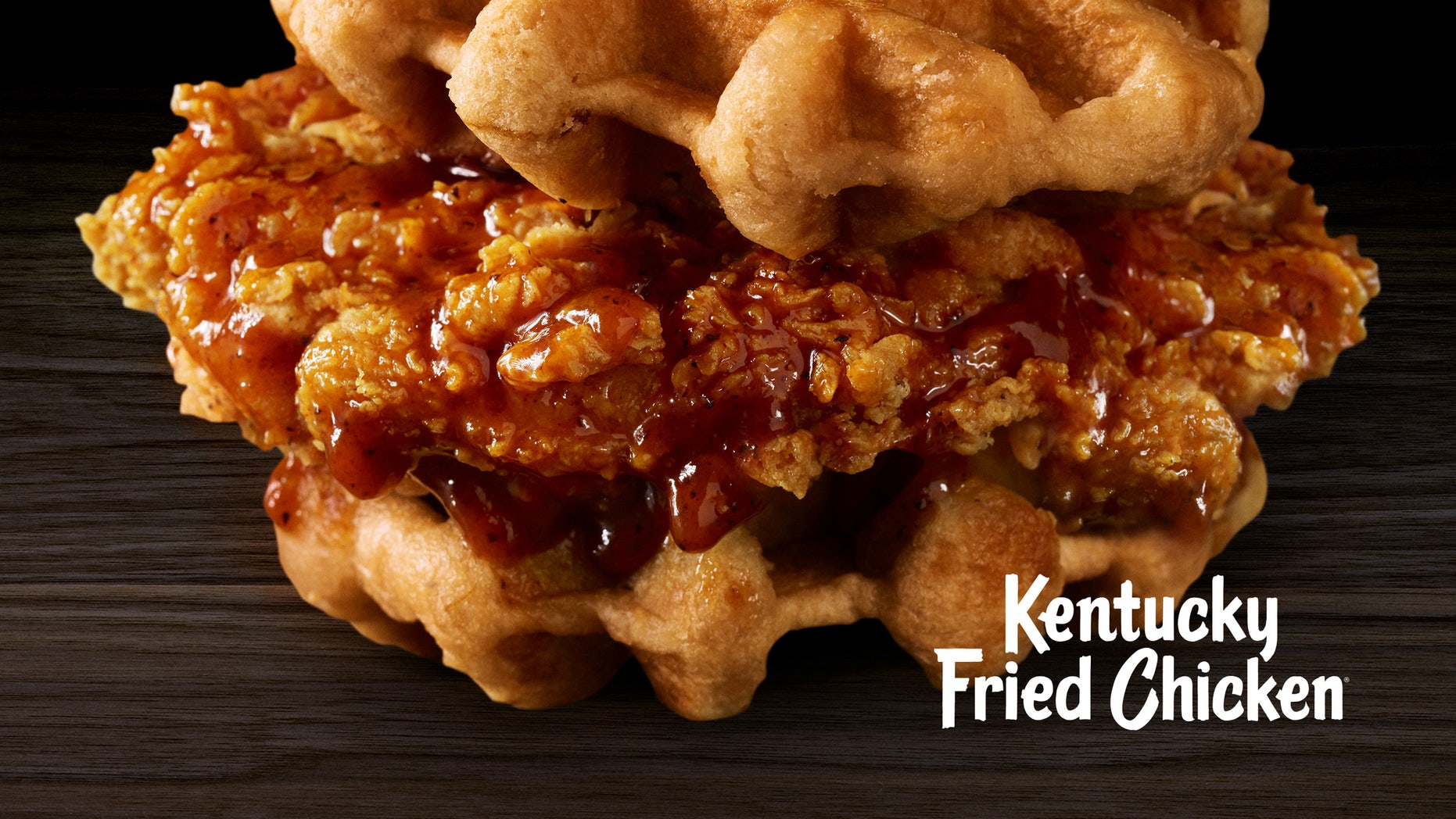 The new limited edition offer begins with a crispy fried chicken topped with Mrs. Butterworth's maple syrup between two Belgian waffles in a Liege style.