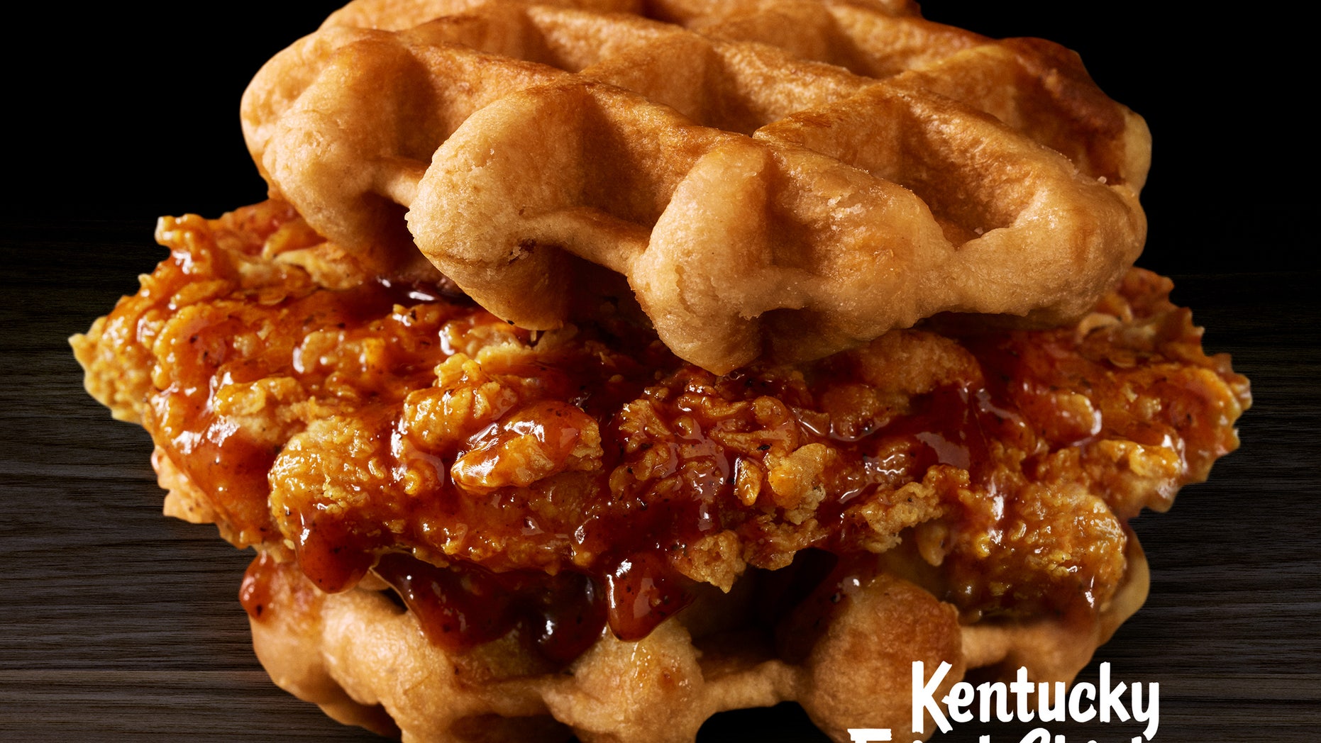 The new limited-edition offering starts with crispy fried chicken topped with Mrs. Butterworth’s maple-flavored syrup between two Belgian Liege-style waffles.