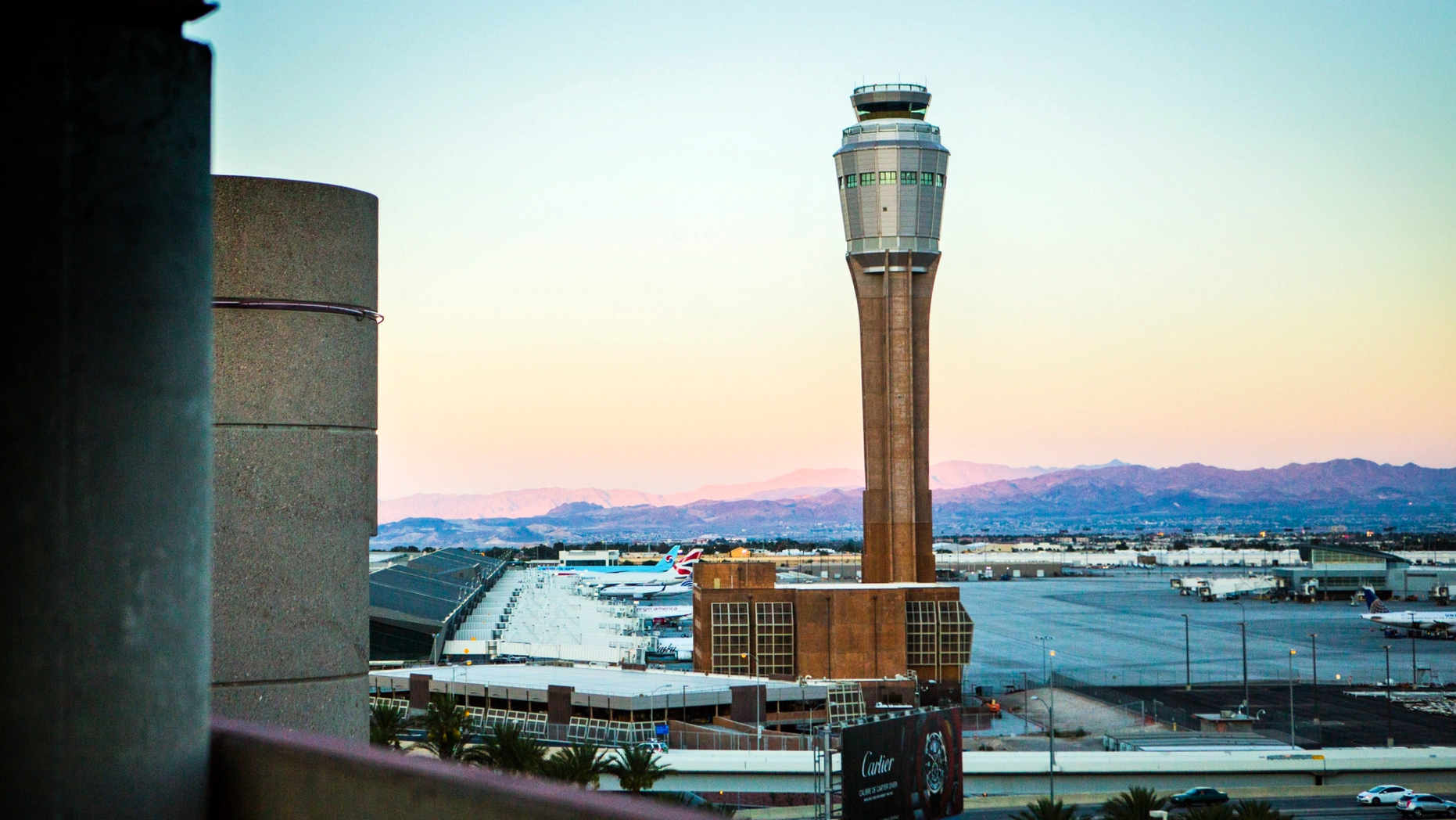 Federal authorities and airports announced Friday that they were investigating the reasons why an air traffic controller became incapacitated and was silent while working alone at night in the McCarran International Airport Tower. animated, in Las Vegas. (Jeff Scheid / Las Vegas Review via AP, File)