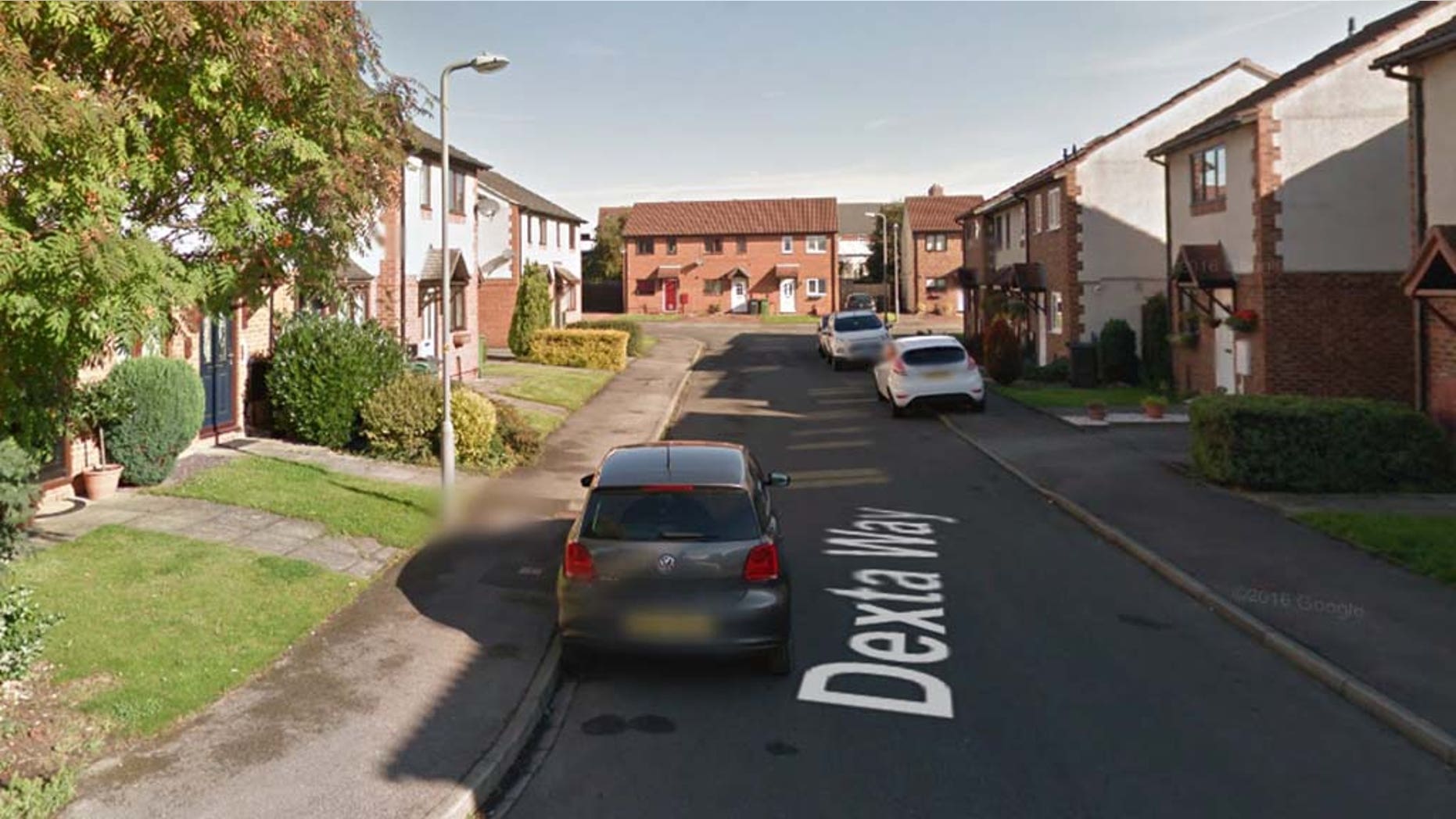 The remains of the infant were found under the stars in Dexta Way, Northallerton, U.K. (pictured)