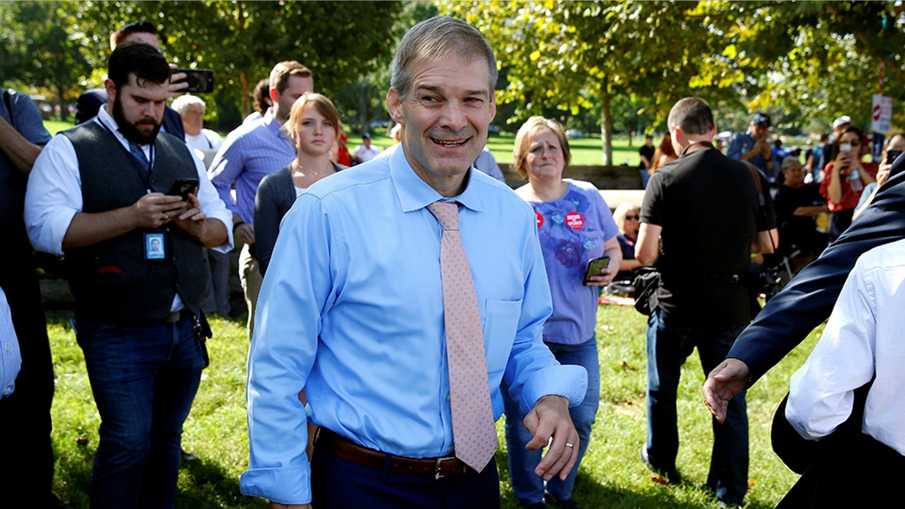 Rep. Jim Jordan (R-OH) attends a rally in Washington, U.S., September 26, 2018. REUTERS/Joshua Roberts