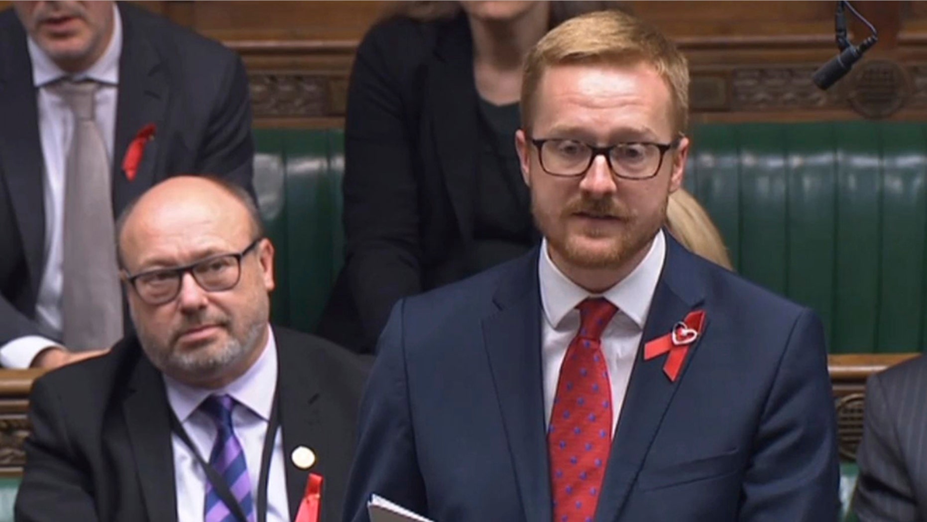 Lloyd Russell-Moyle, Labor MP for Brighton Kemptown, speaks in the House of Commons and talks about his positive HIV status. 