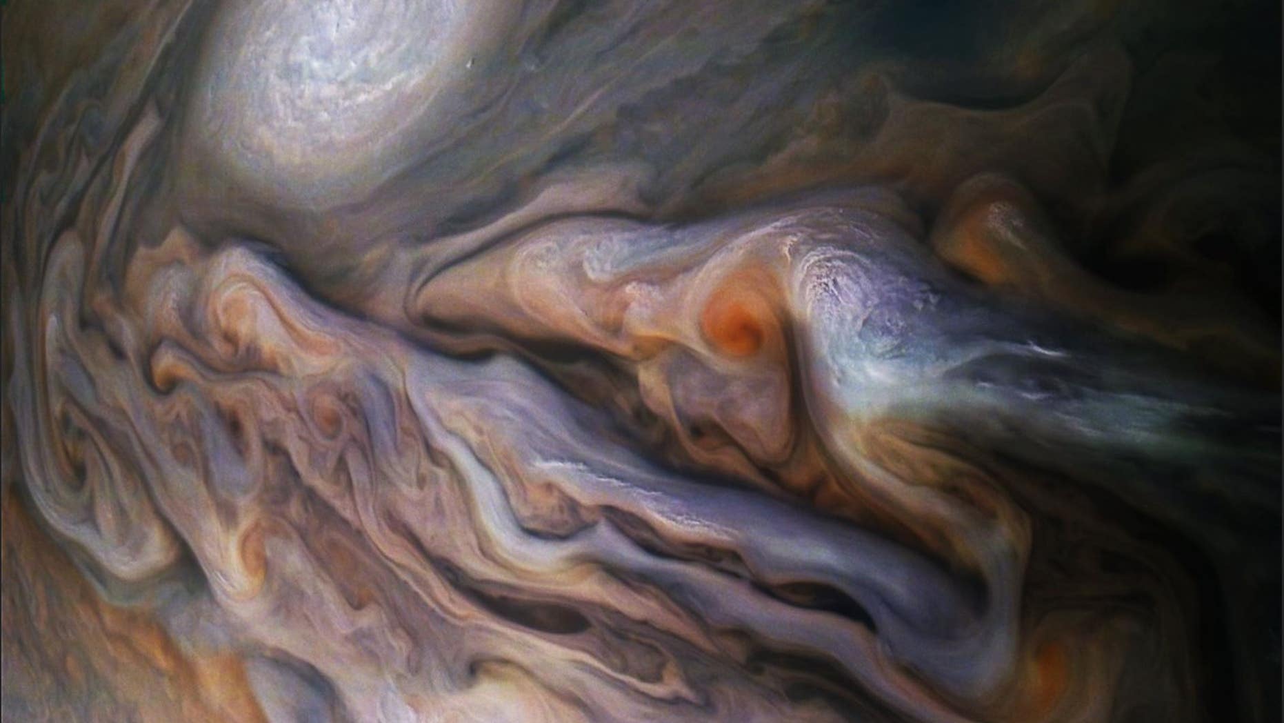 NASA's Juno spacecraft spotted a mysterious creature in the clouds of Jupiter on October 29, 2018.