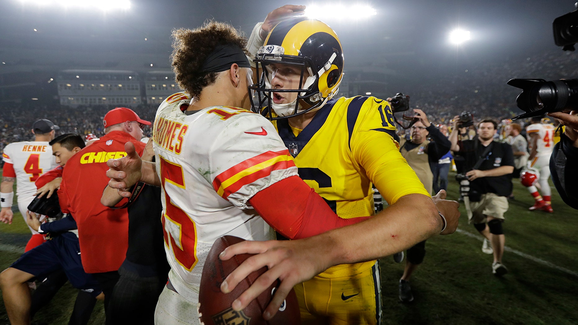 Image result for kansas city chiefs vs los angeles rams