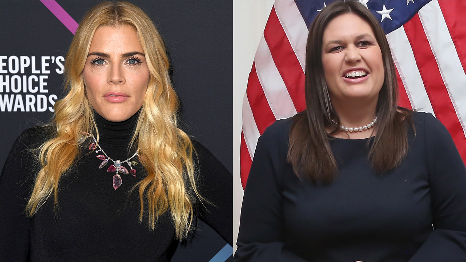 Busy Philipps said she gave Sarah Sanders a dirty look when she ran into her at Disney World.