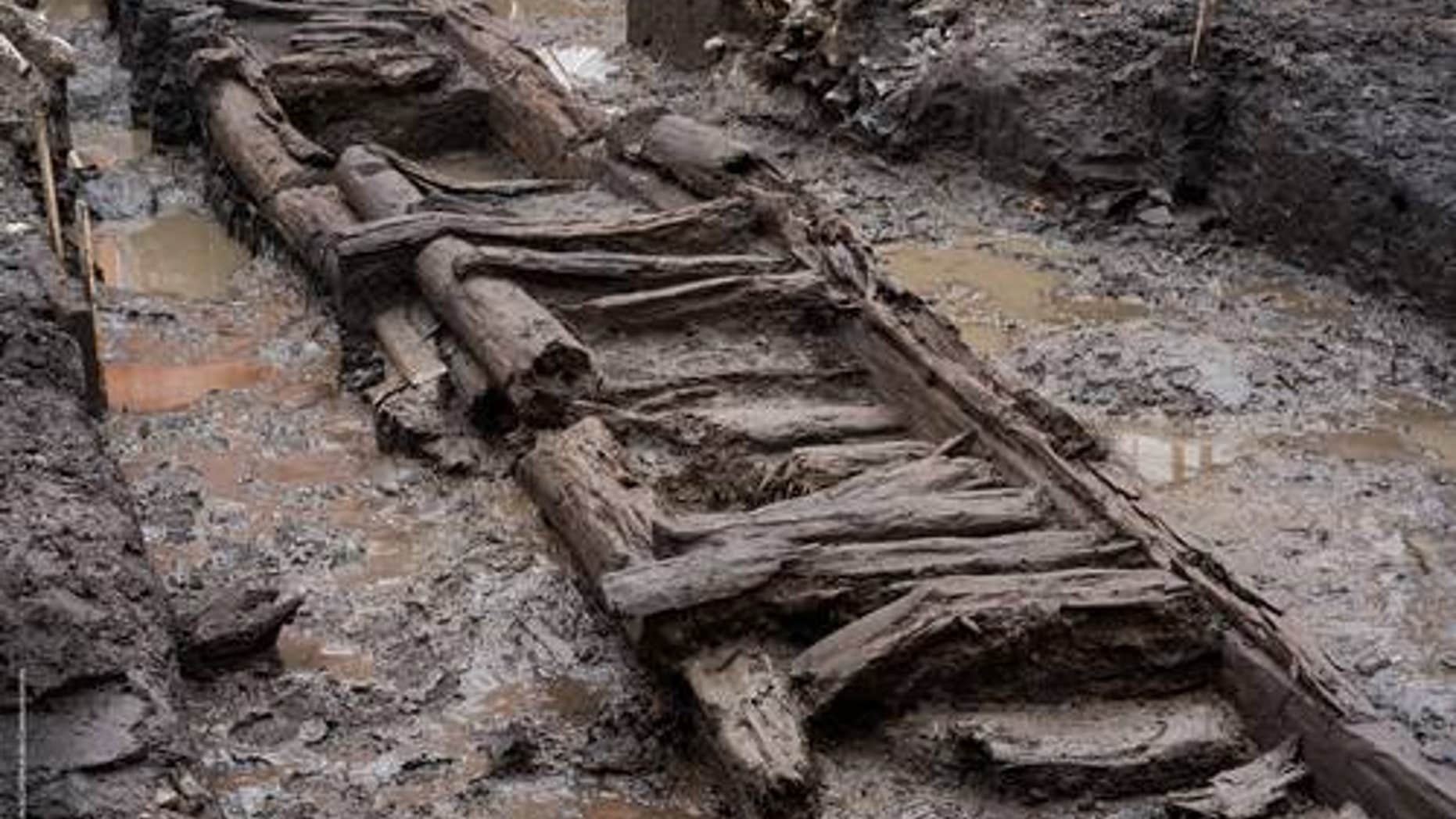 The fortifications were uncovered in the Old Quebec district of Quebec City. (Quebec Ministry of Culture)