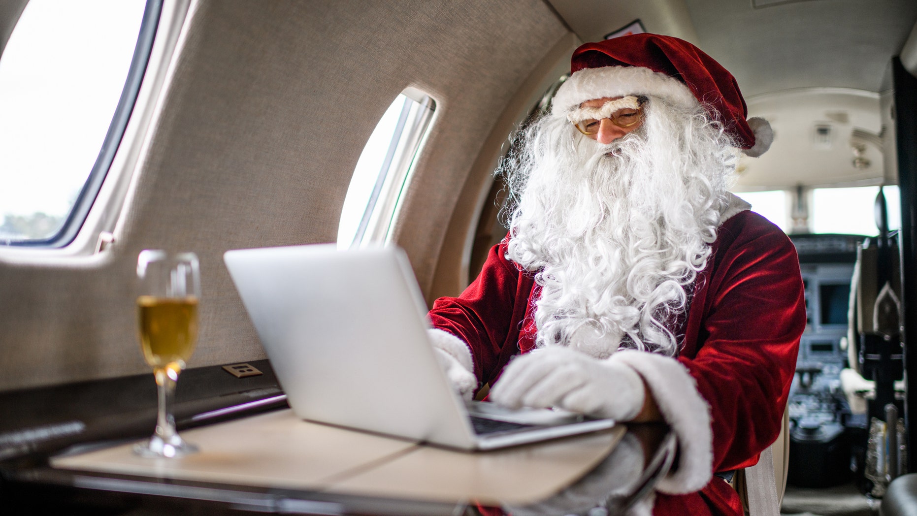 We can't all afford our own private jets like Santa.