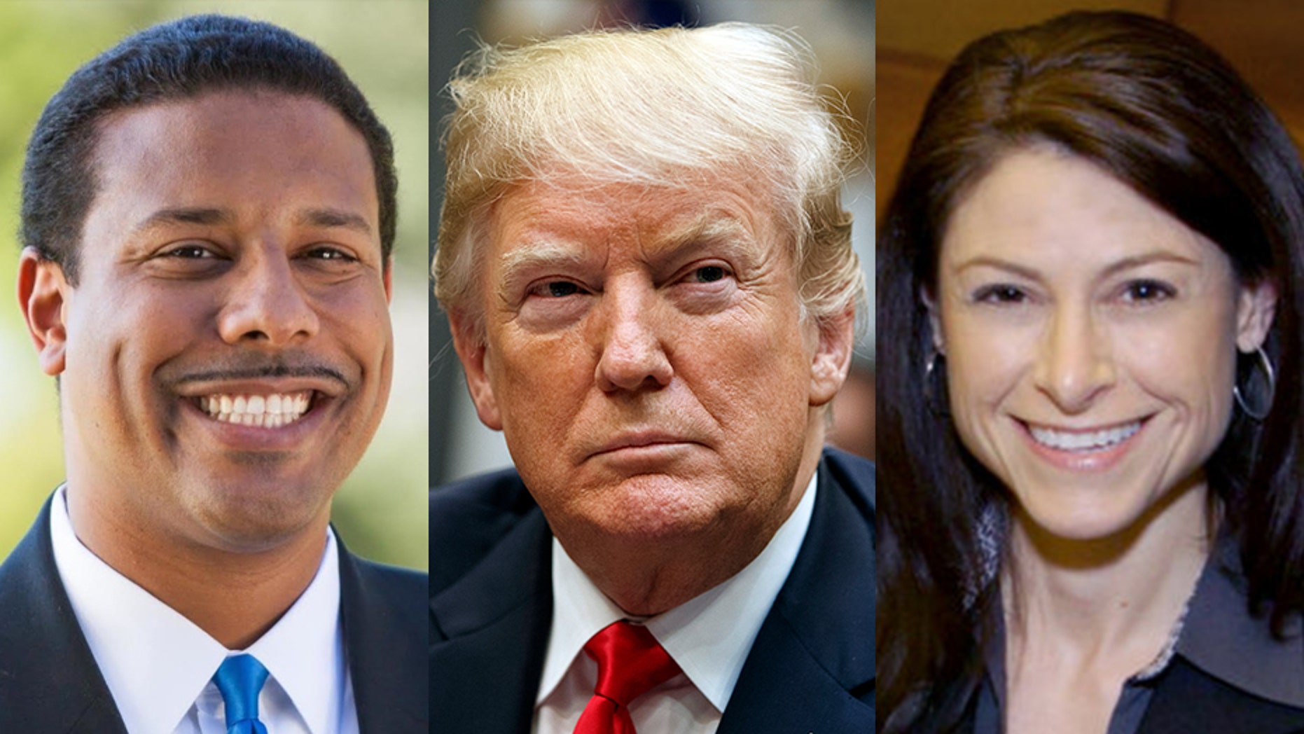 Florida AG candidate Sean Shaw, left, and Michigan AG candidate Dana Nessel, right, are among the Democratic candidates vying for the chance to engage in legal battle with President Trump.