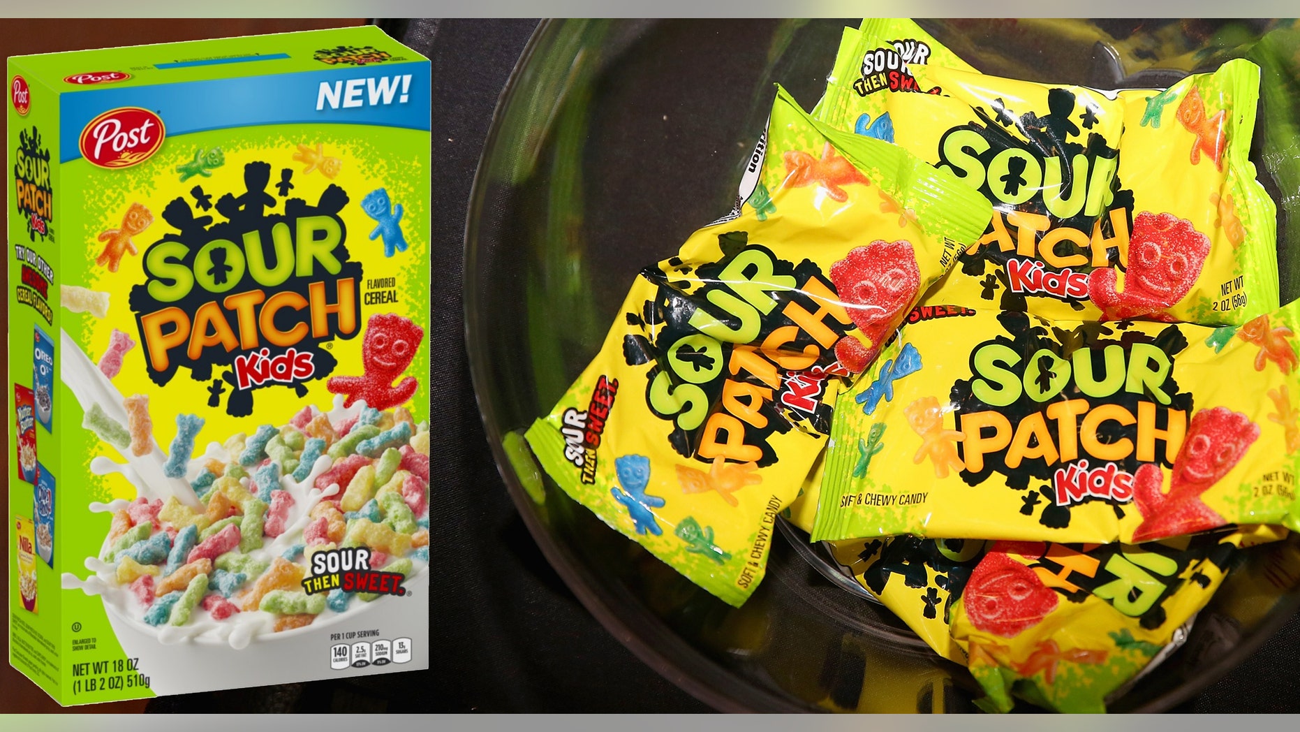 The tart gummy candies,