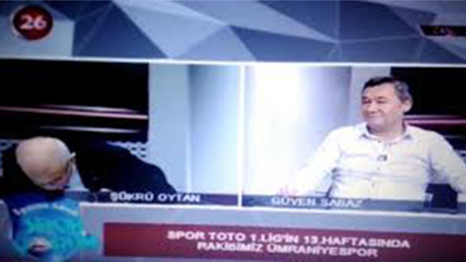 Sukru Oytan suffered a heart attack on air.