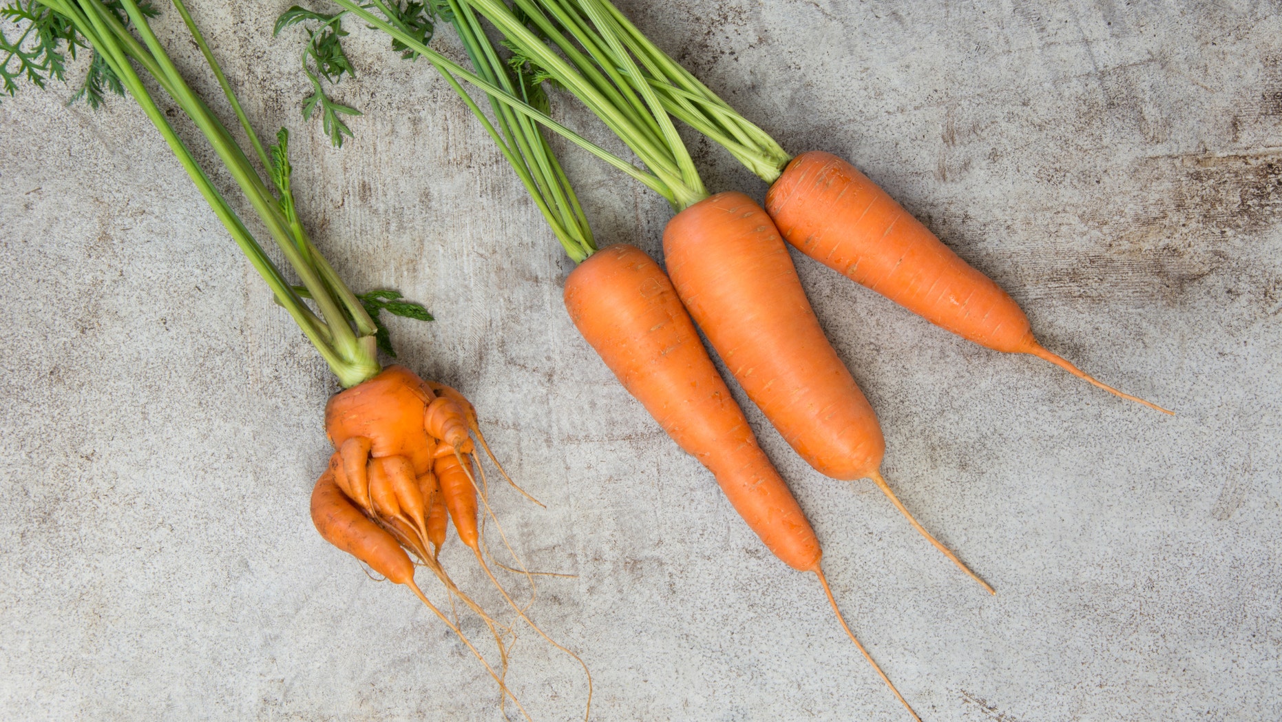 This freaky-looking carrot might find a home