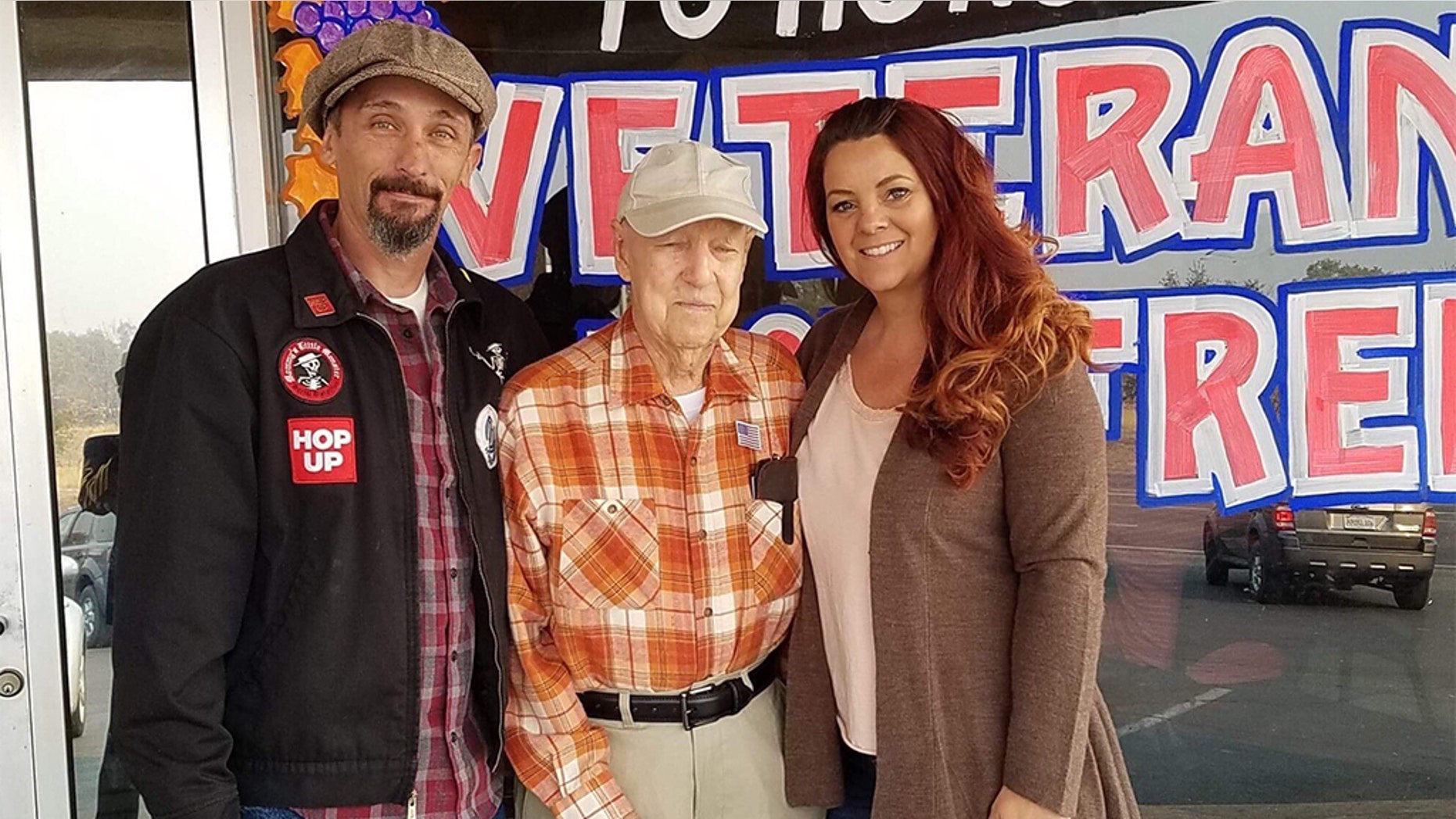 Lee Brundige, 93, was taken in by Tracy Grant and her boyfriend, Josh Fox.