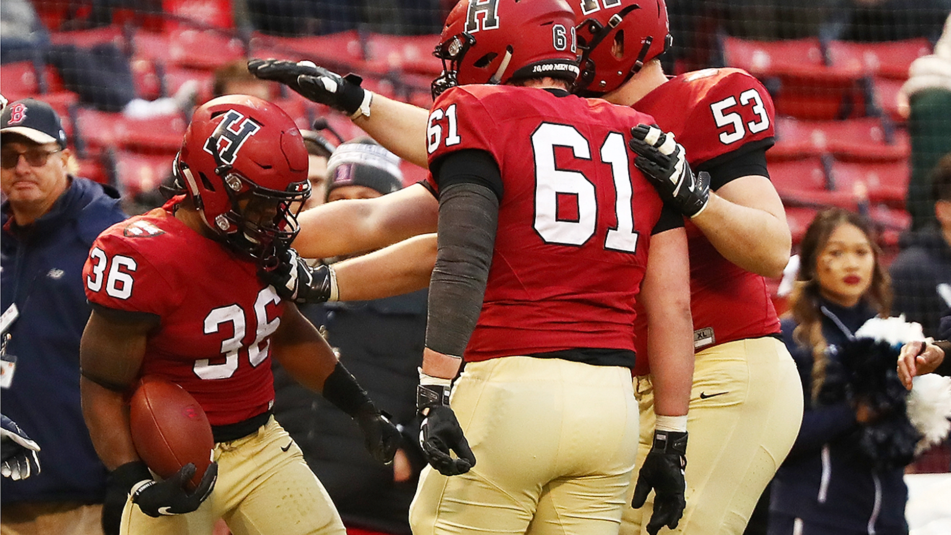 Harvard beats Yale 45-27 at Fenway Park in 135th meeting Harvard beats Yale 45-27 at Fenway Park in 135th meeting